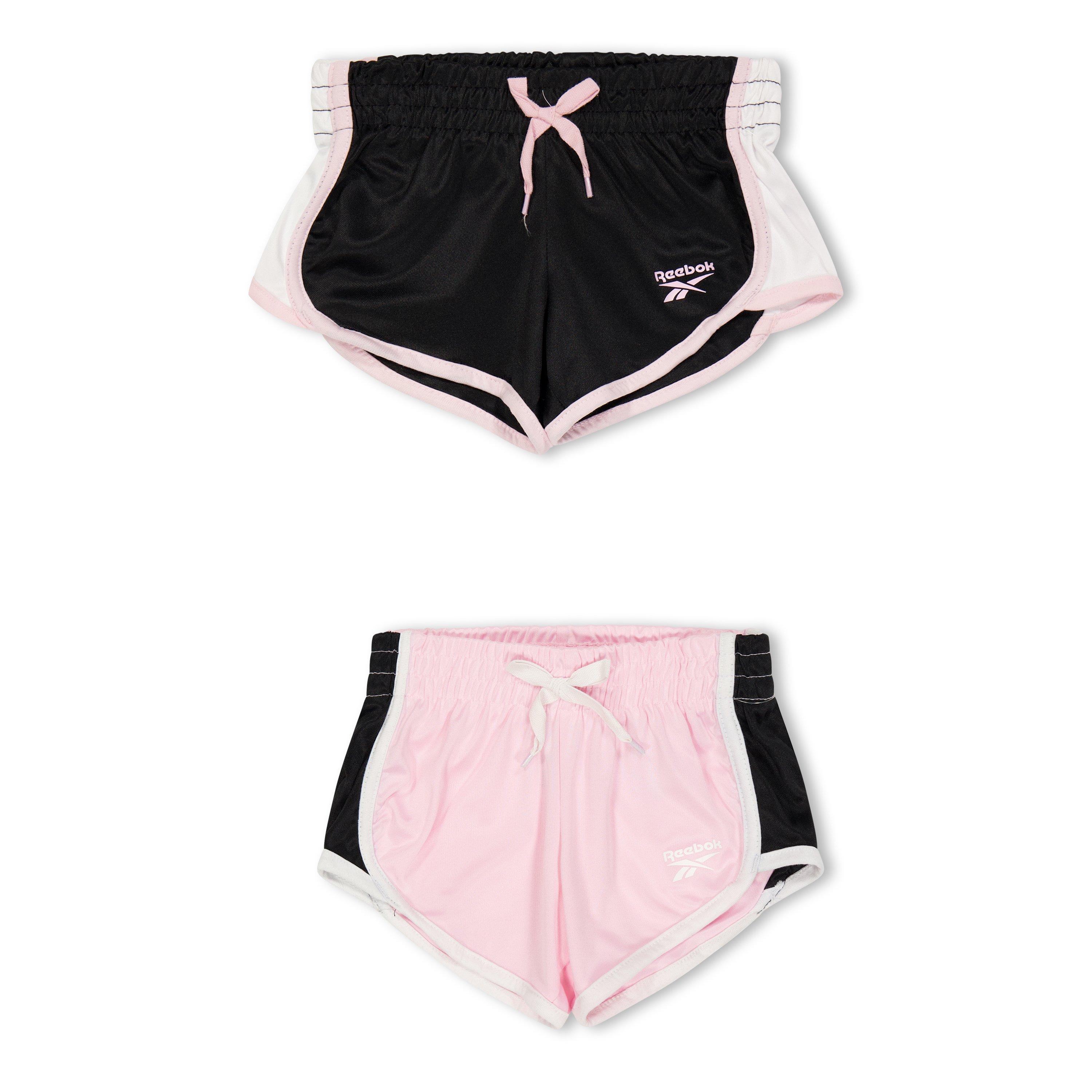 Reebok  Kids' Jersey Jogger Shorts - Pink Lady - 5-6 Yrs