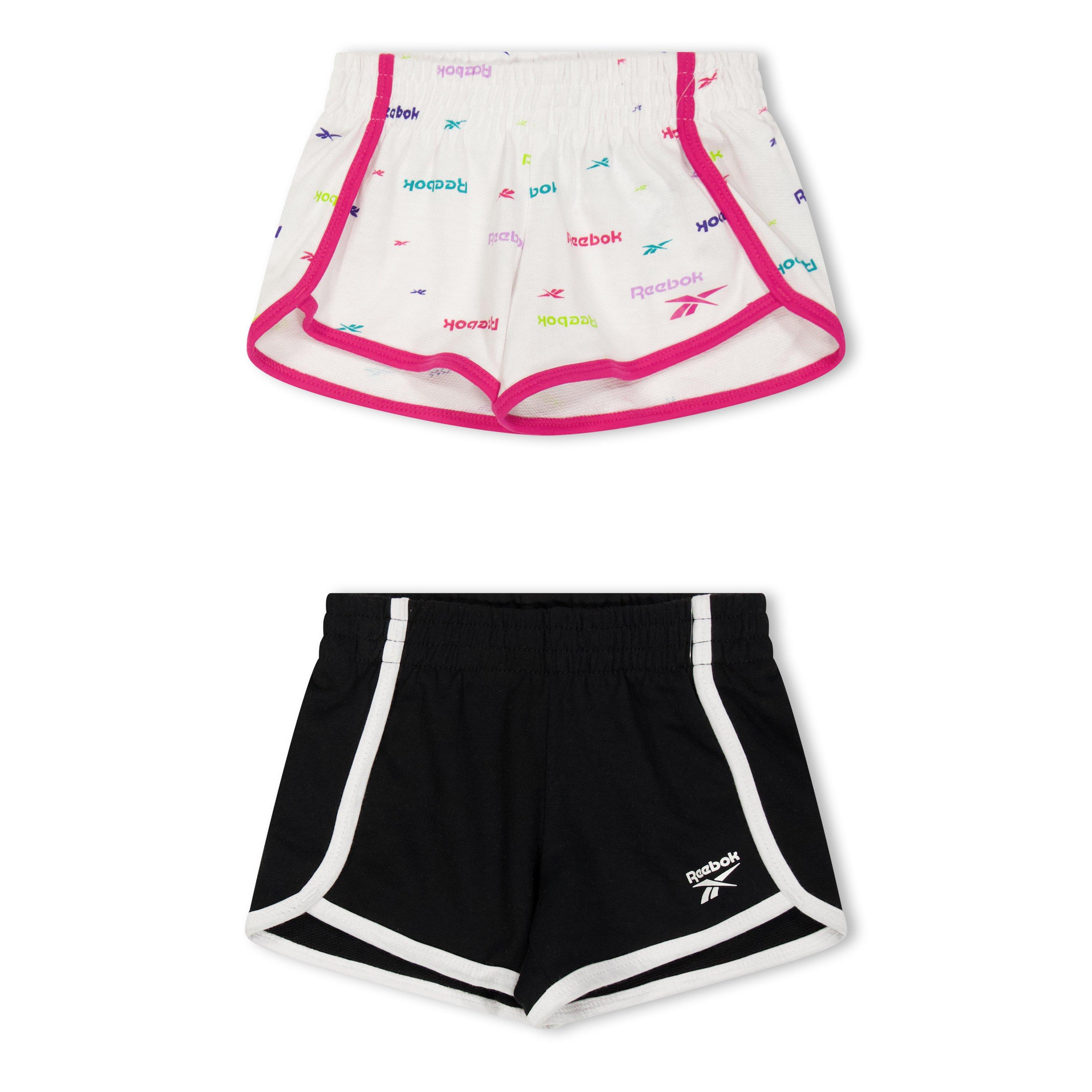 Reebok  Kids' Jogger Jersey Shorts - White - 4-5 Yrs