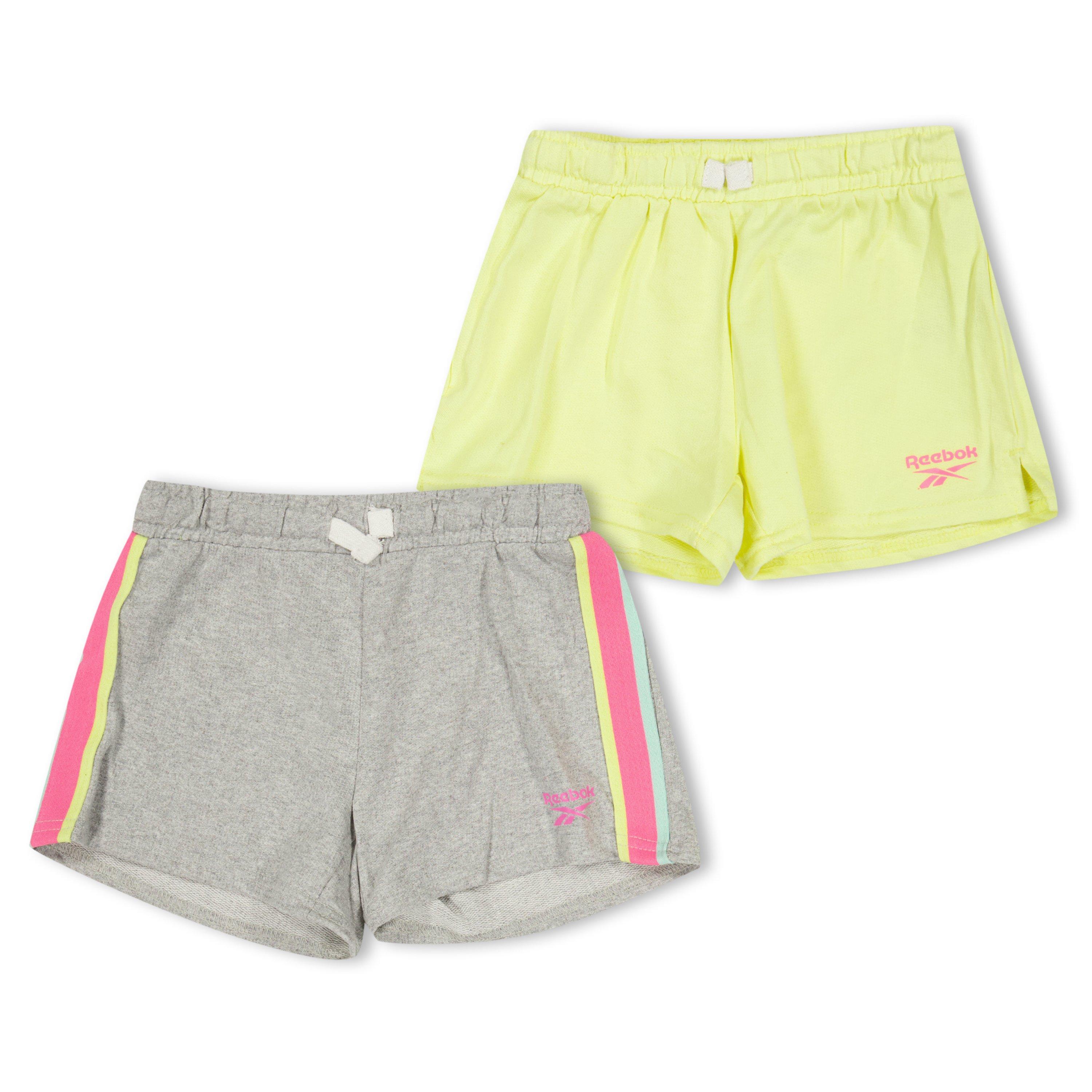 Reebok  Kids' Jersey Jogger Shorts - Lt Grey Heather - 3-4 Yrs