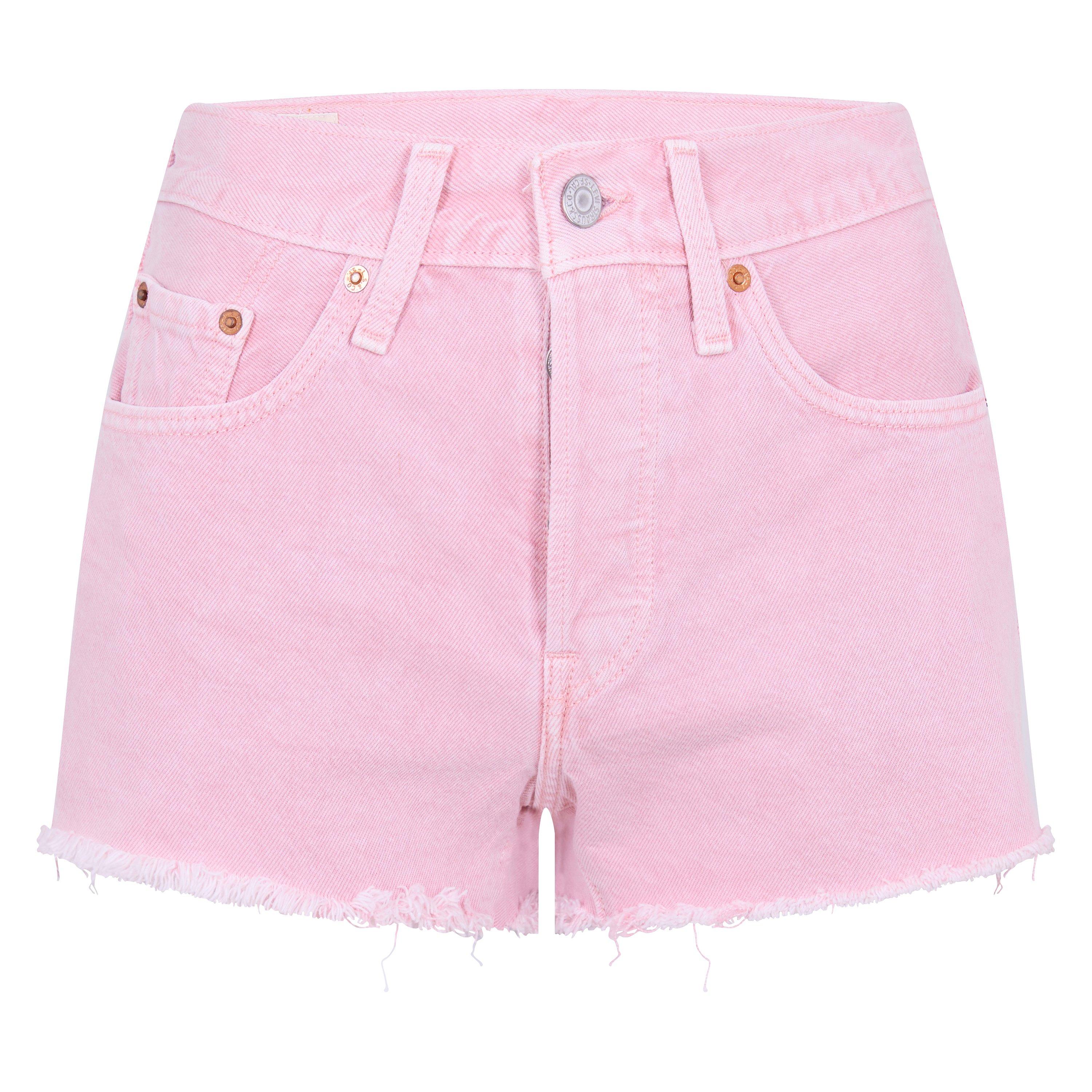 Quartz Pink - Levis - Women's Original Light Denim Shorts - 1