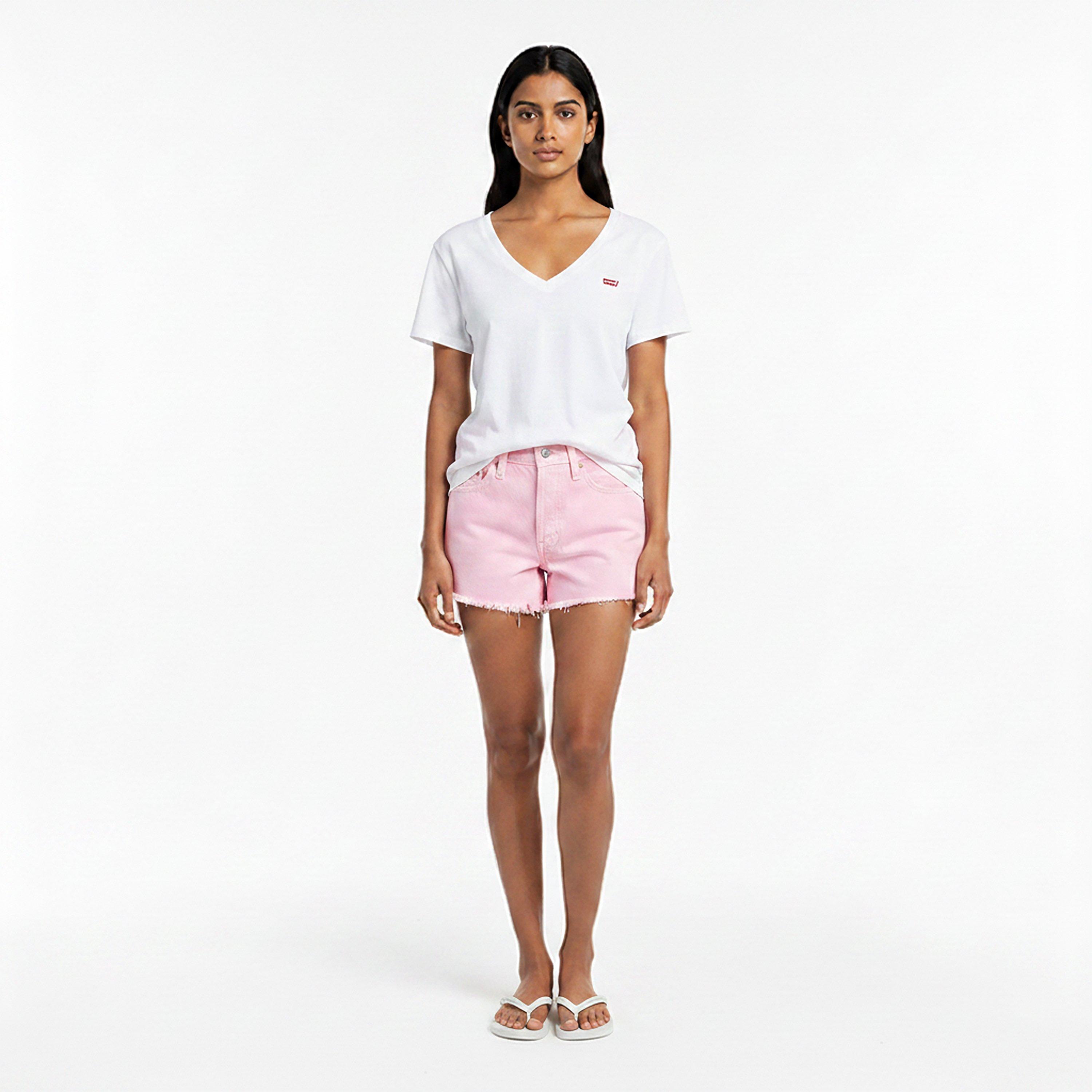 Quarzrosa - Levis - Women's Original Light Denim Shorts - 5