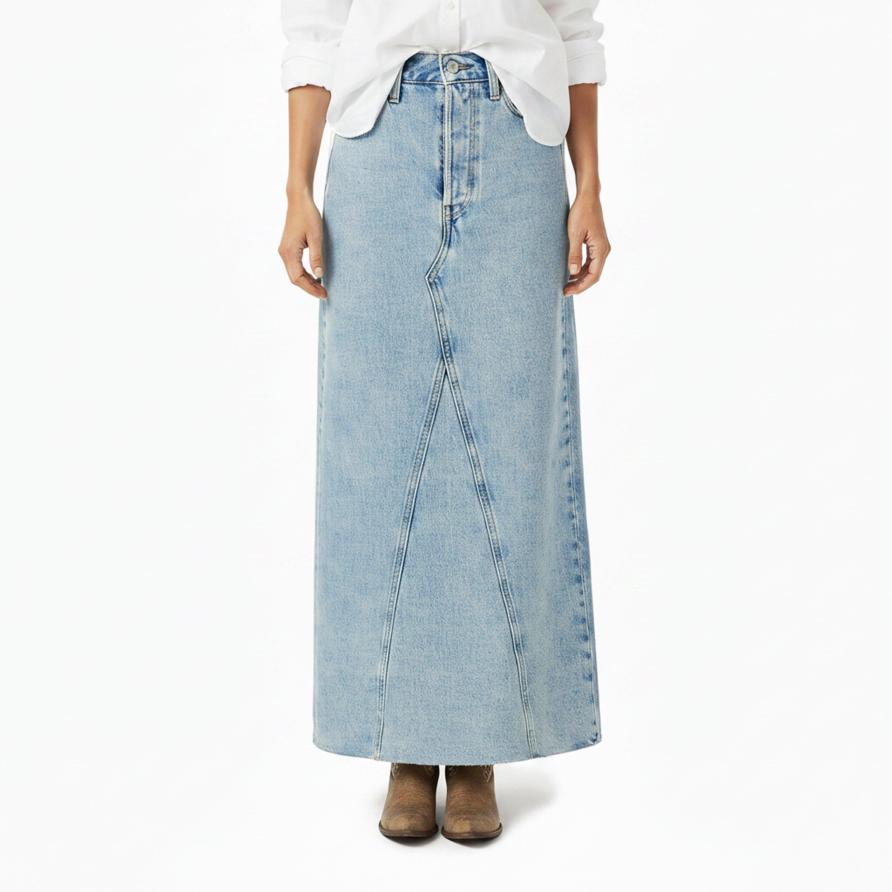 Mood Stone - Levis - Women's Iconic Long Denim Skirt - 3