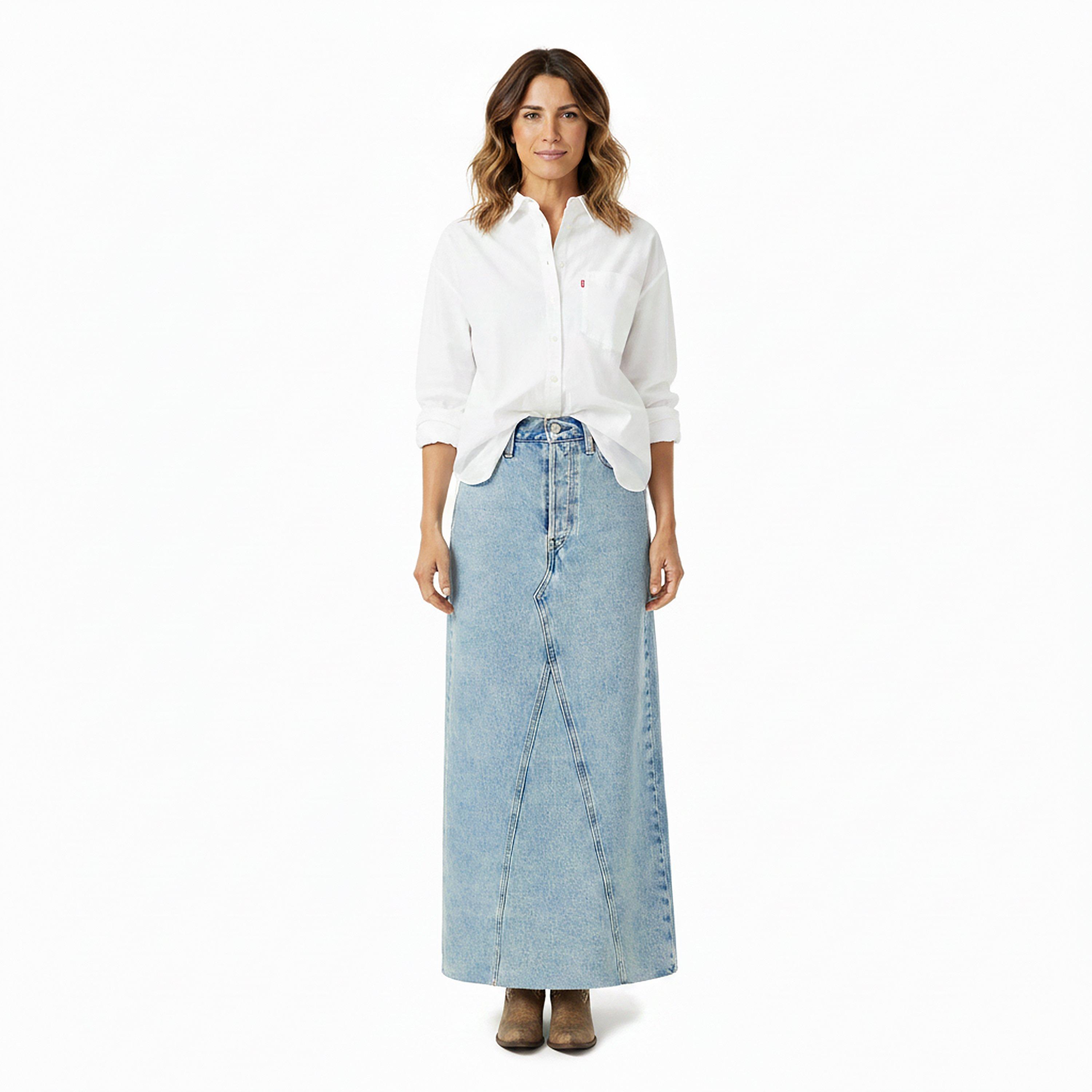 Mood Stone - Levis - Women's Iconic Long Denim Skirt - 5