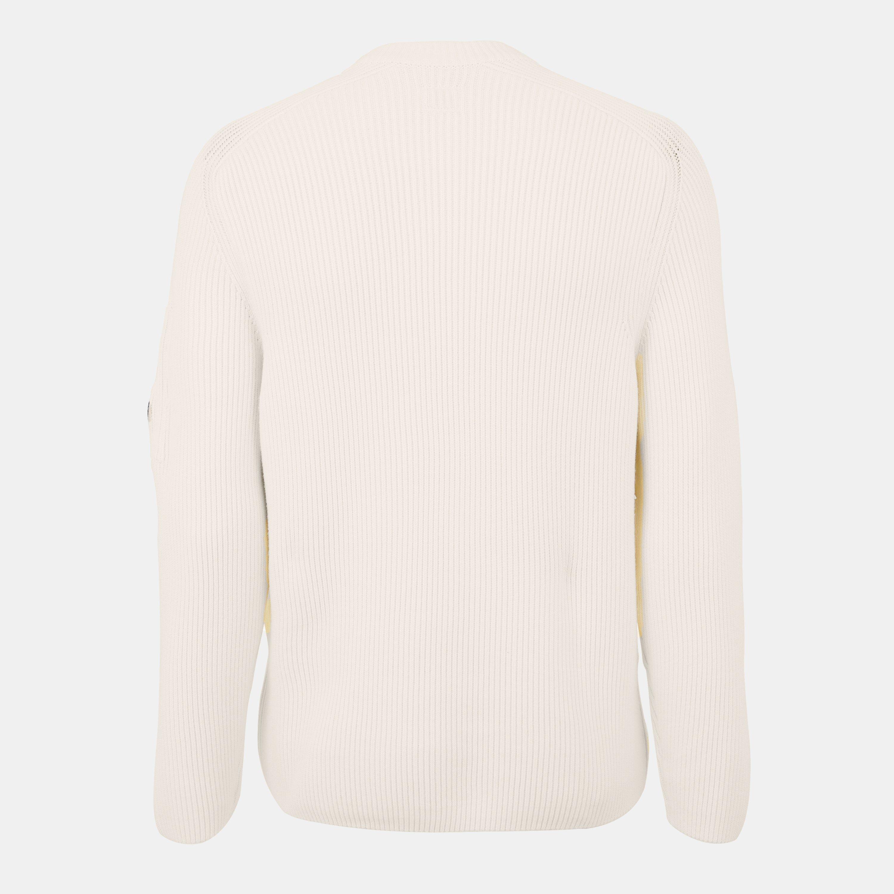 Gauze White 103 - CP Company - CP Ribbed Lens Knit Sn61 - 2