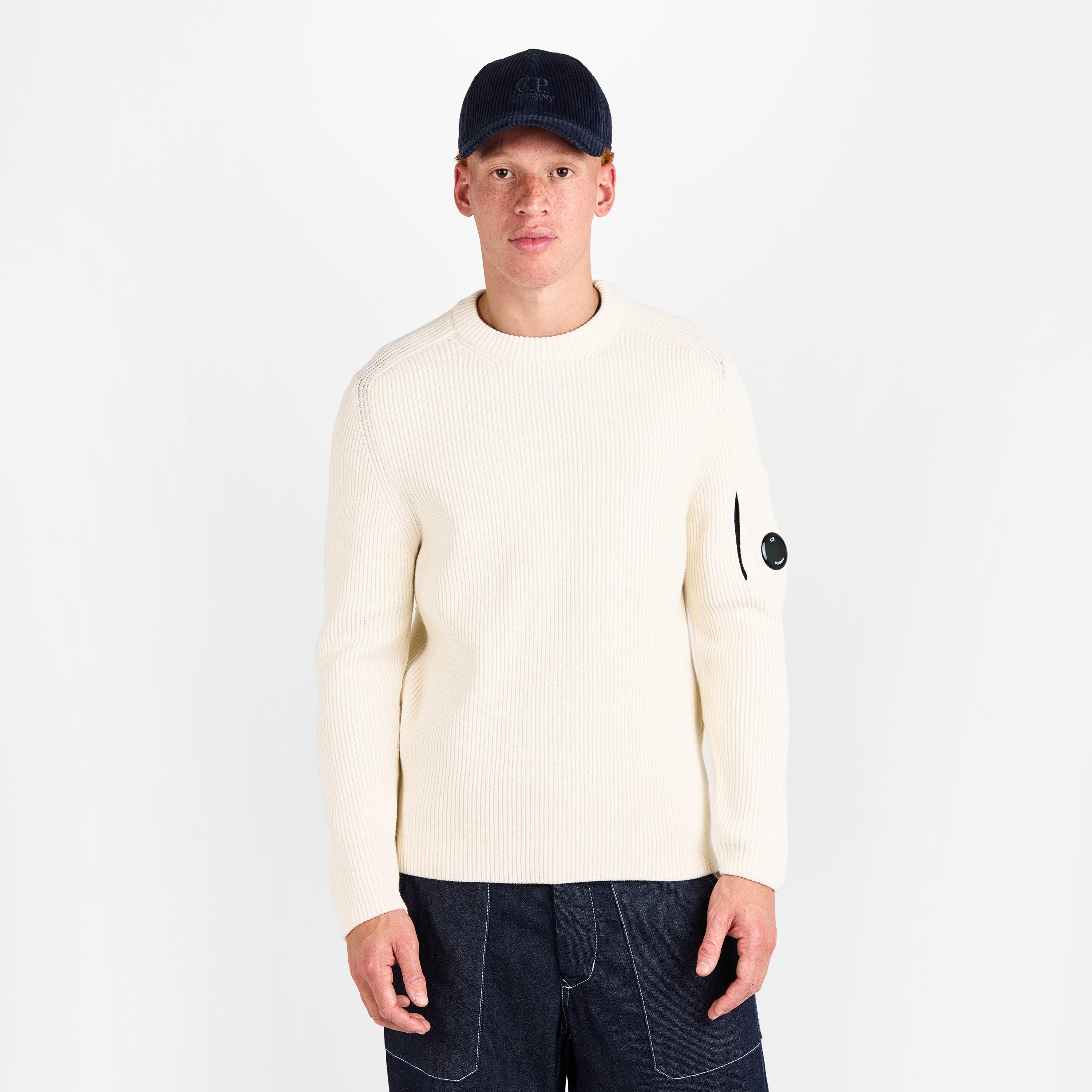 Gauze White 103 - CP Company - CP Ribbed Lens Knit Sn61 - 3