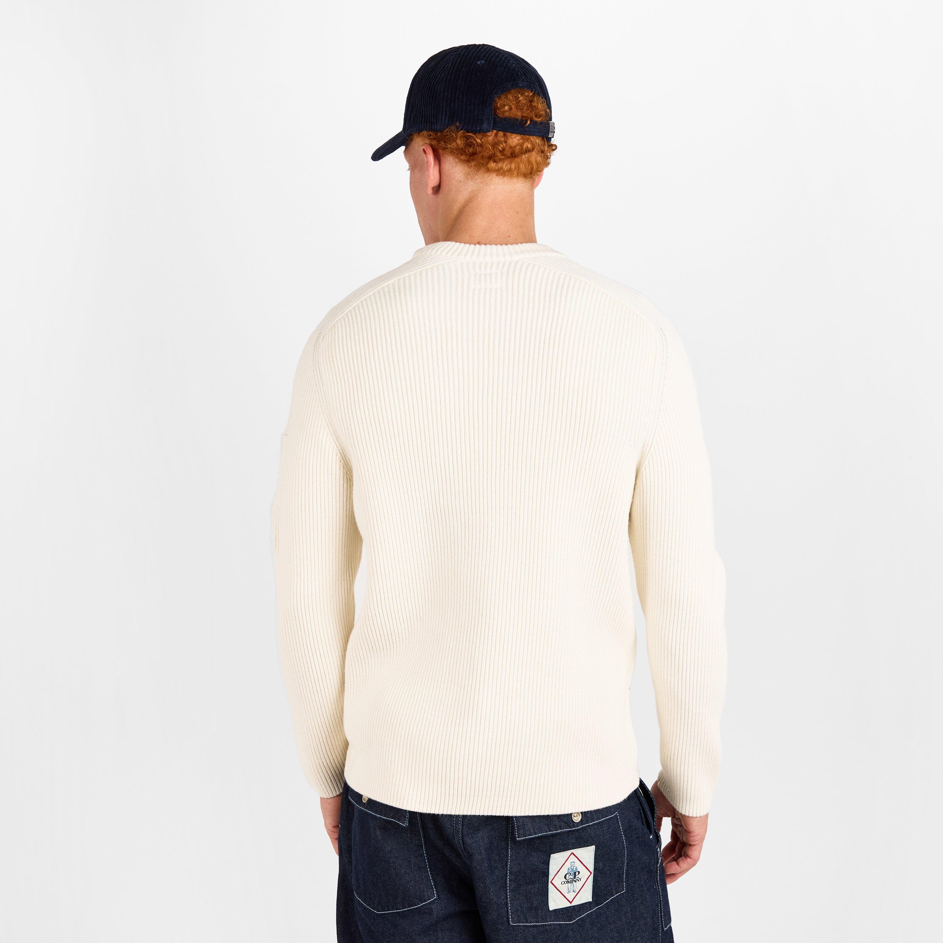 Gauze White 103 - CP Company - CP Ribbed Lens Knit Sn61 - 4