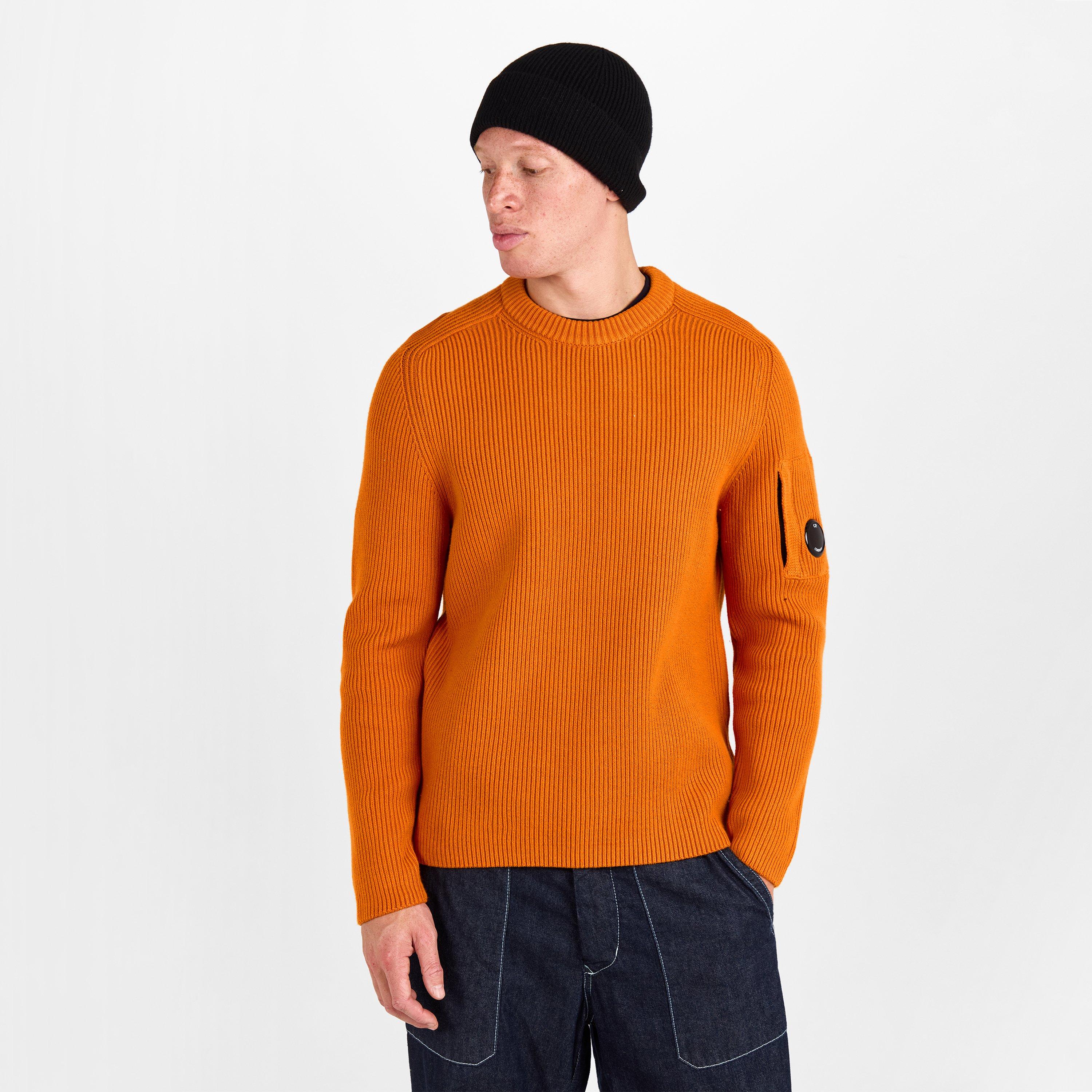 Russ Orange 434 - CP Company - CP Ribbed Lens Knit Sn61 - 3