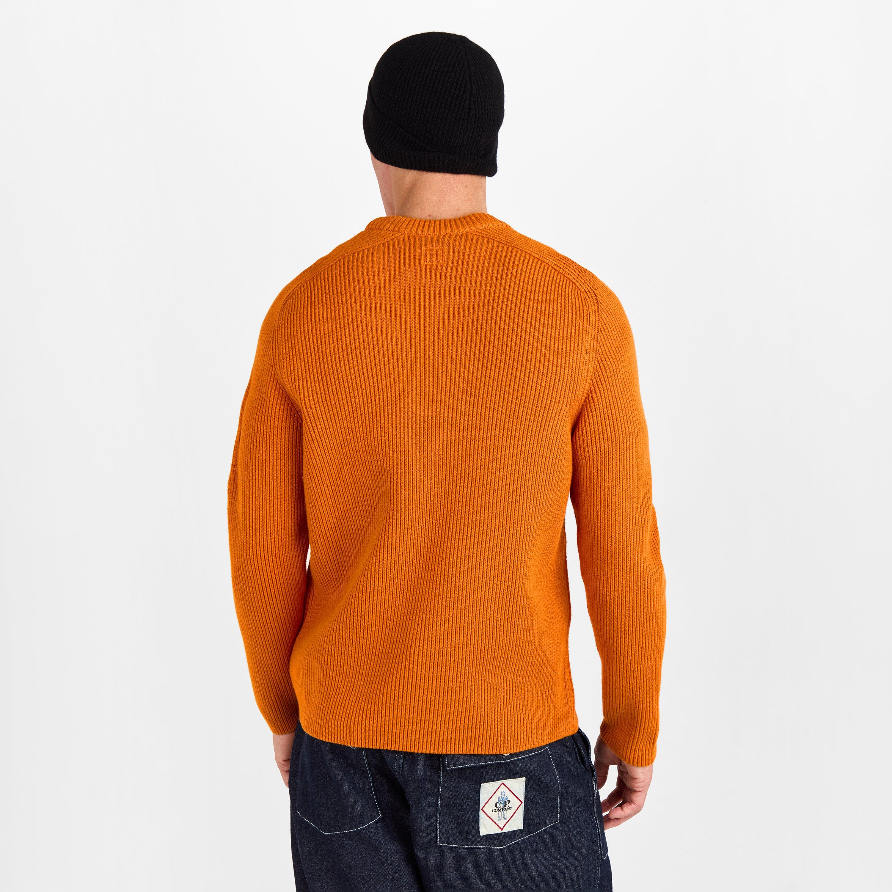Russ Orange 434 - CP Company - CP Ribbed Lens Knit Sn61 - 4