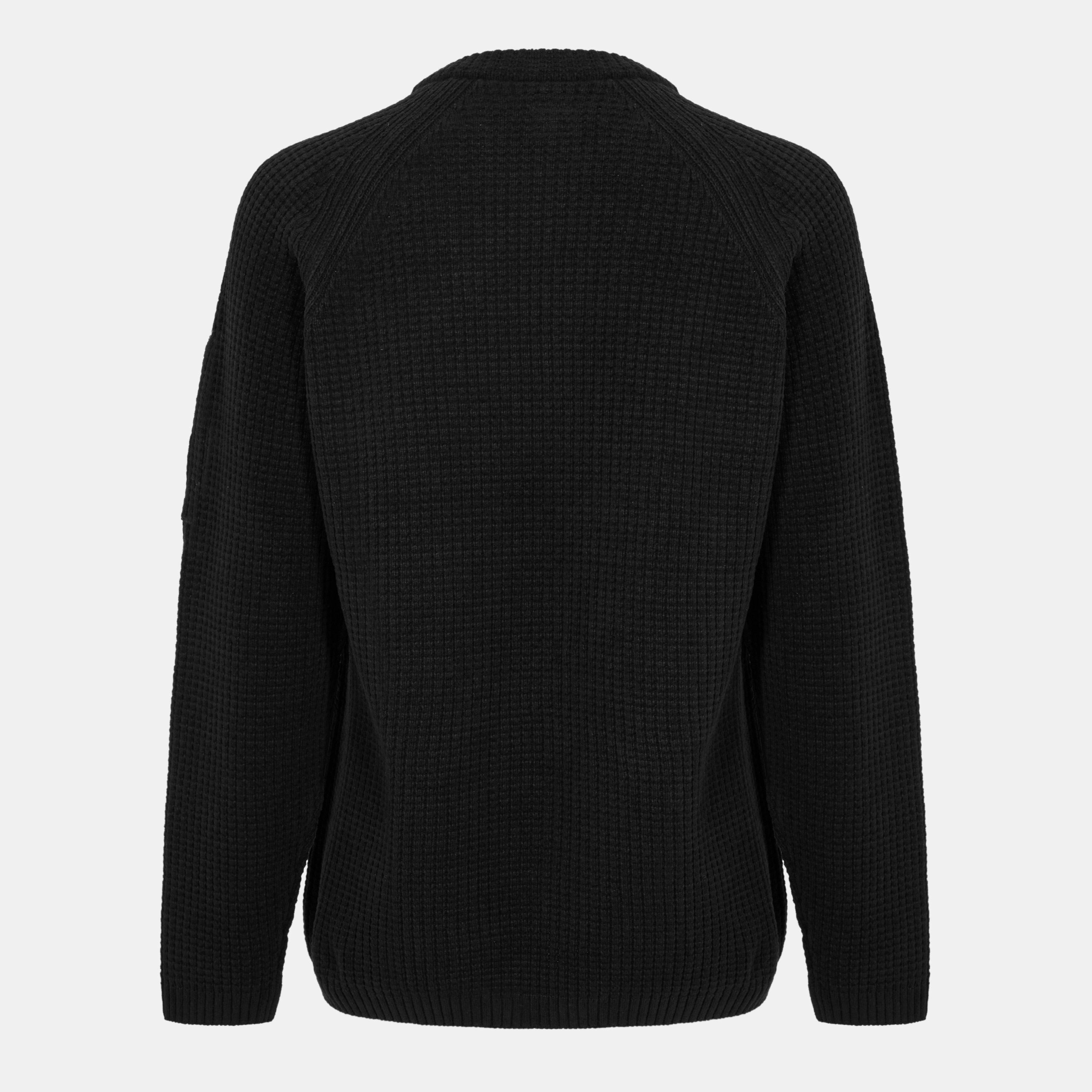 Black 999 - CP Company - CP Lens Waffle Knit Sn61 - 2