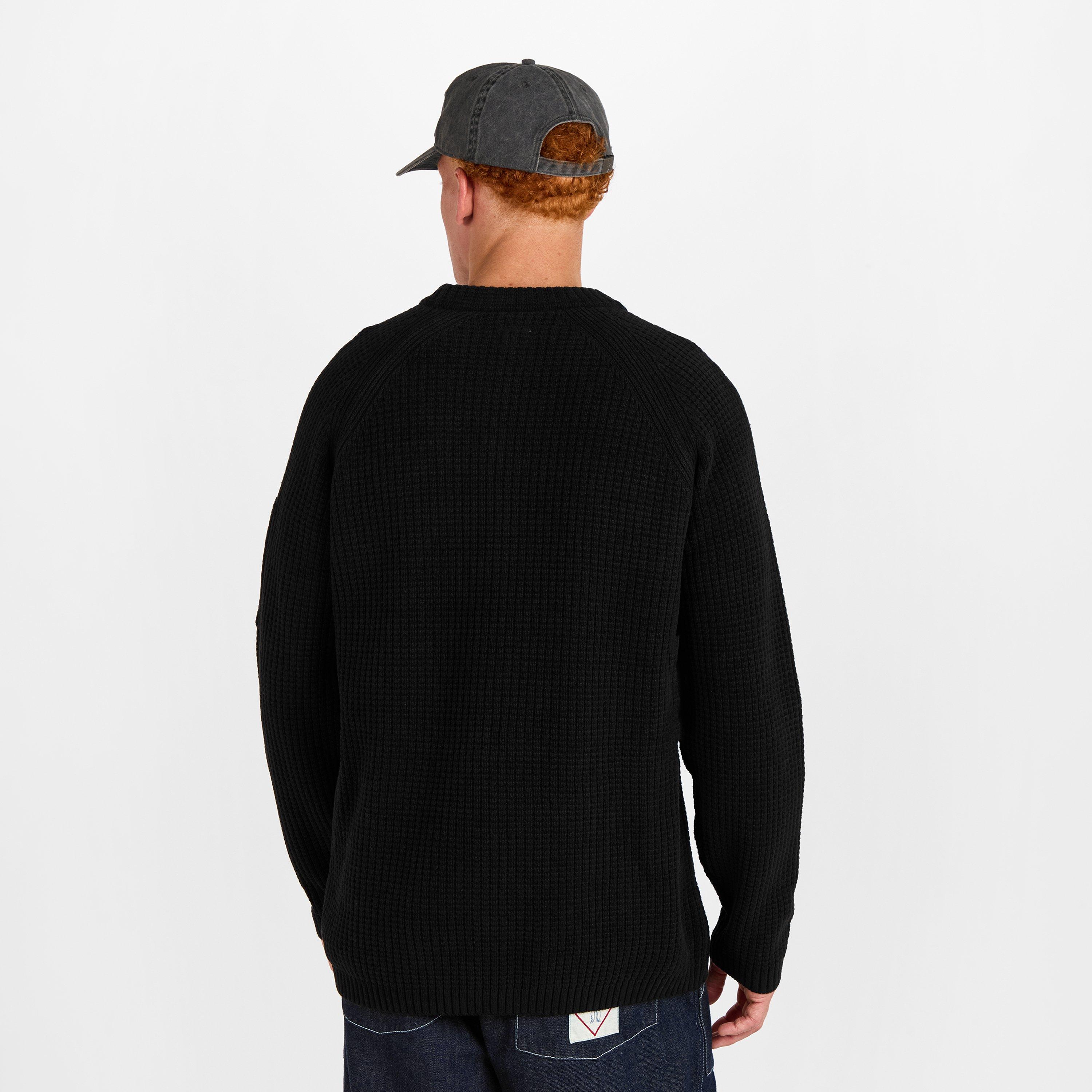 Black 999 - CP Company - CP Lens Waffle Knit Sn61 - 4