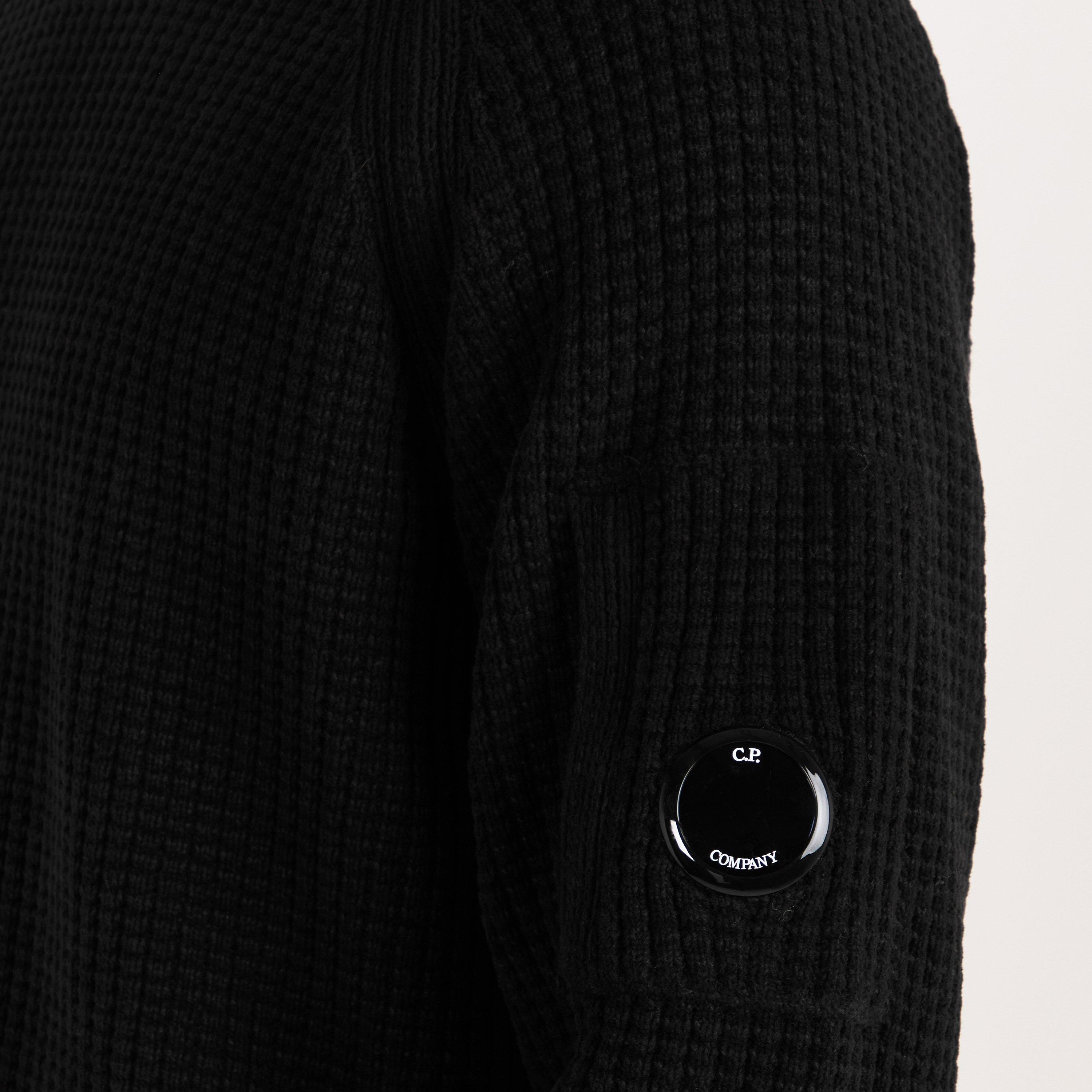 Black 999 - CP Company - CP Lens Waffle Knit Sn61 - 5
