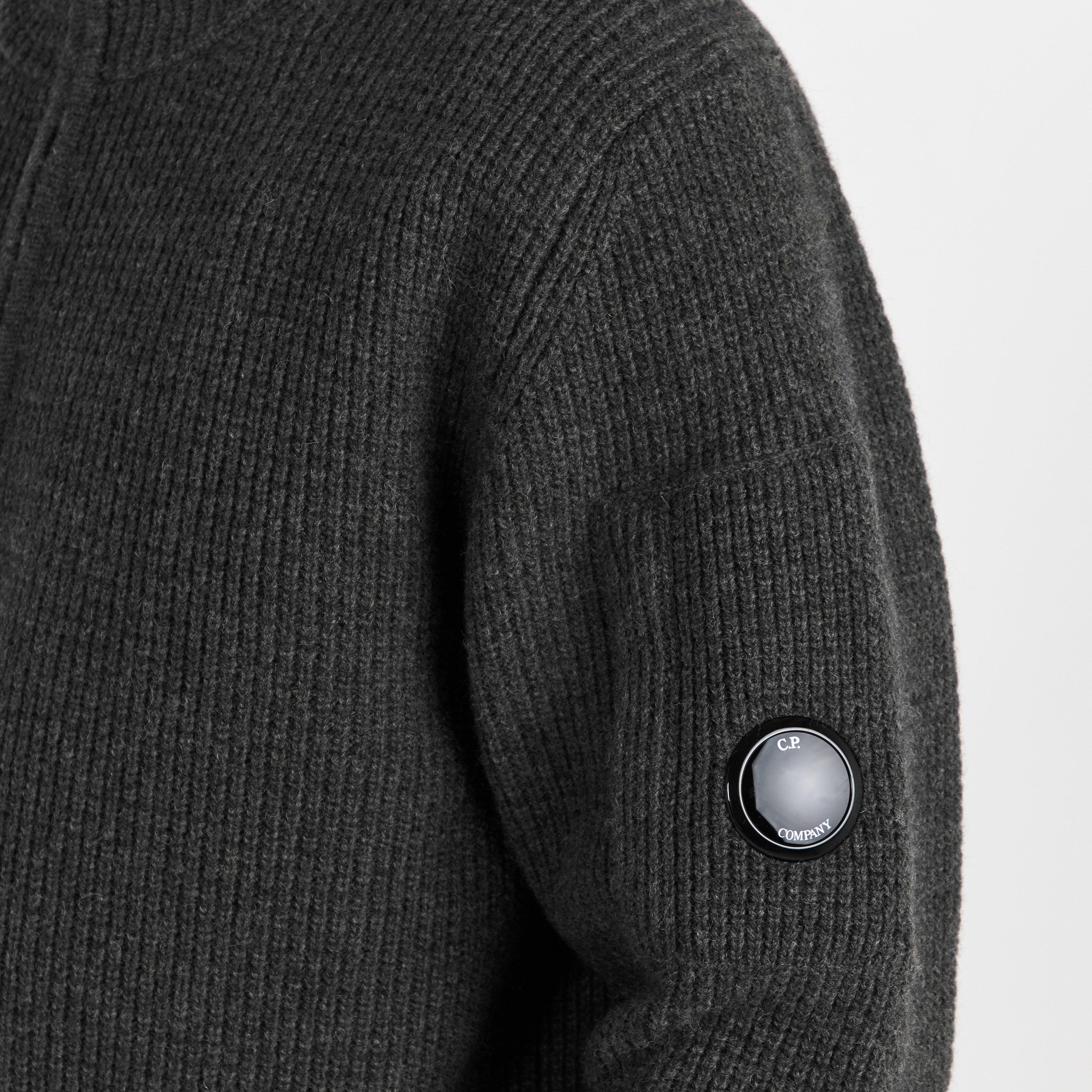 Dark Shadow 978 - CP Company - CP quarter Zip Lens Knit Sn61 - 5