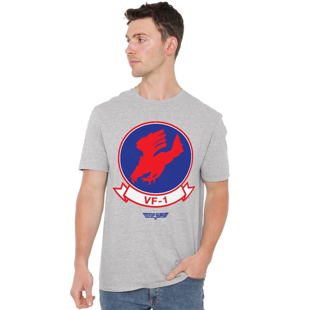 Grey - Top Gun - Top Gun Vf1 Logo T Shirt Athletic Heather - 1