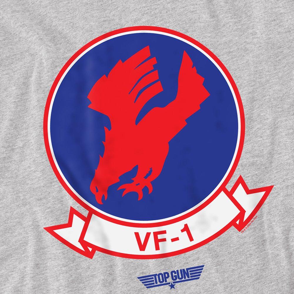 Grey - Top Gun - Top Gun Vf1 Logo T Shirt Athletic Heather - 2