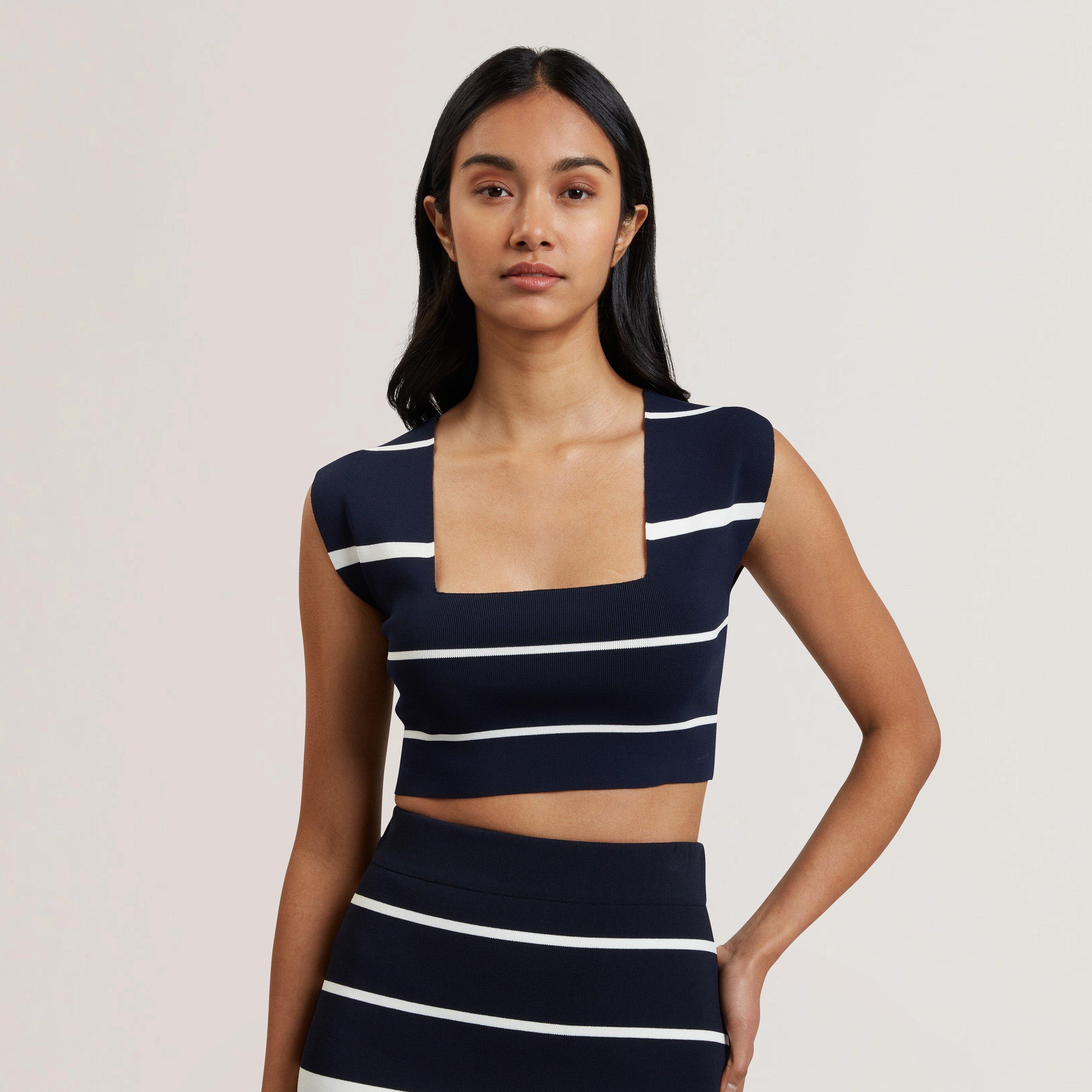 Navy Stripe - Ted Baker - Ted Knit Co-ord Top - 2