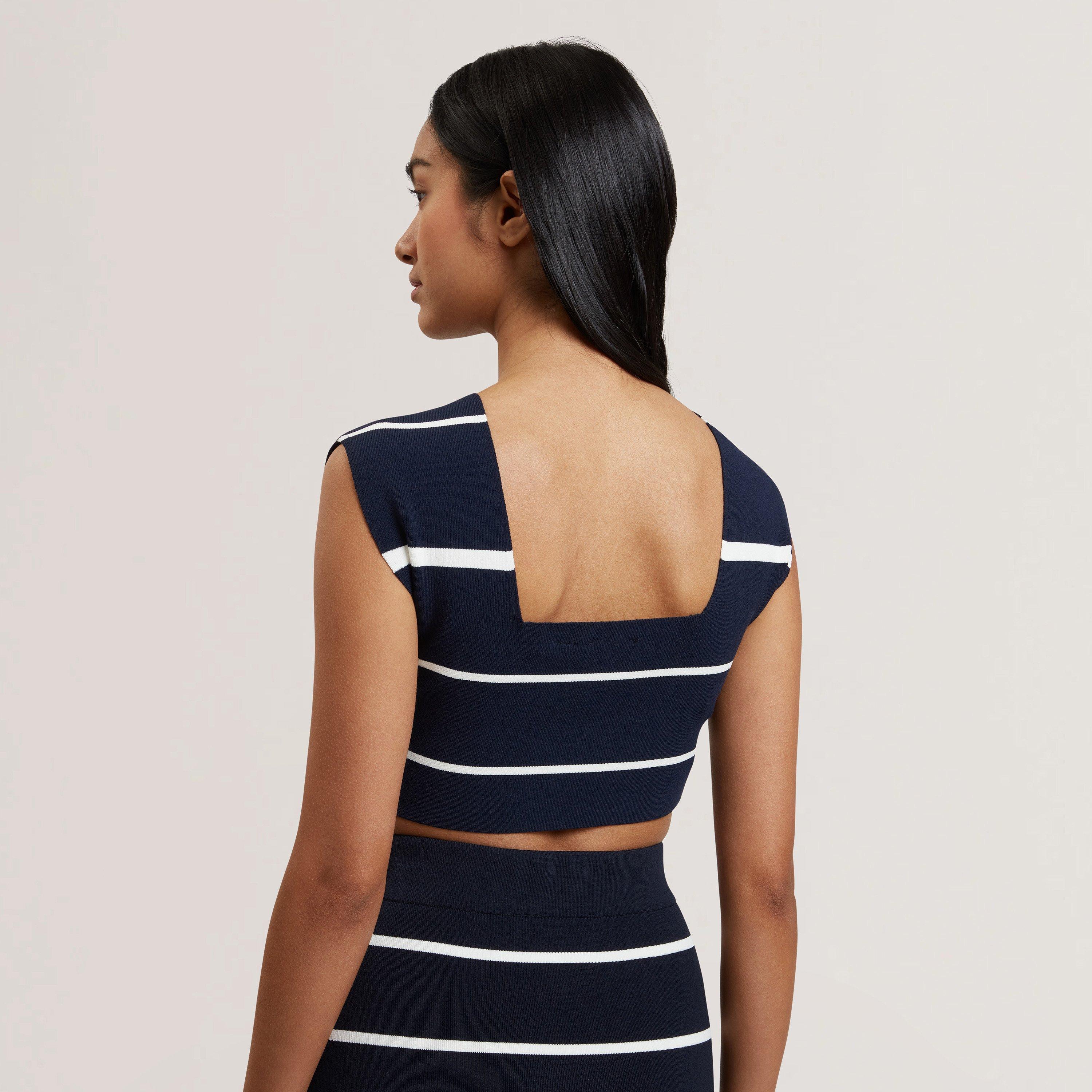 Navy Stripe - Ted Baker - Ted Knit Co-ord Top - 3