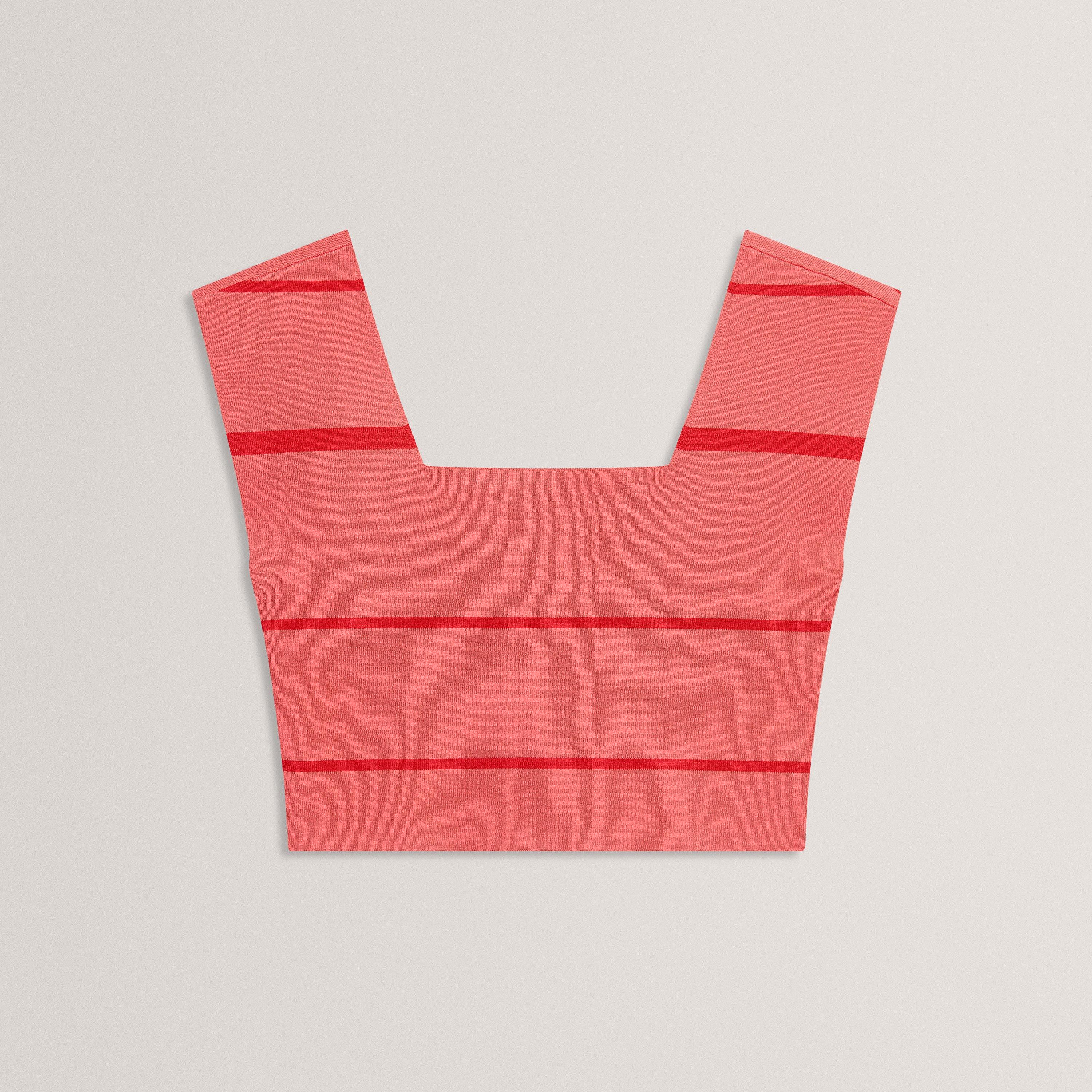 Ted Baker Women's Ted Knit Co-Ord Top - Coral Stripe - 6 (2X)