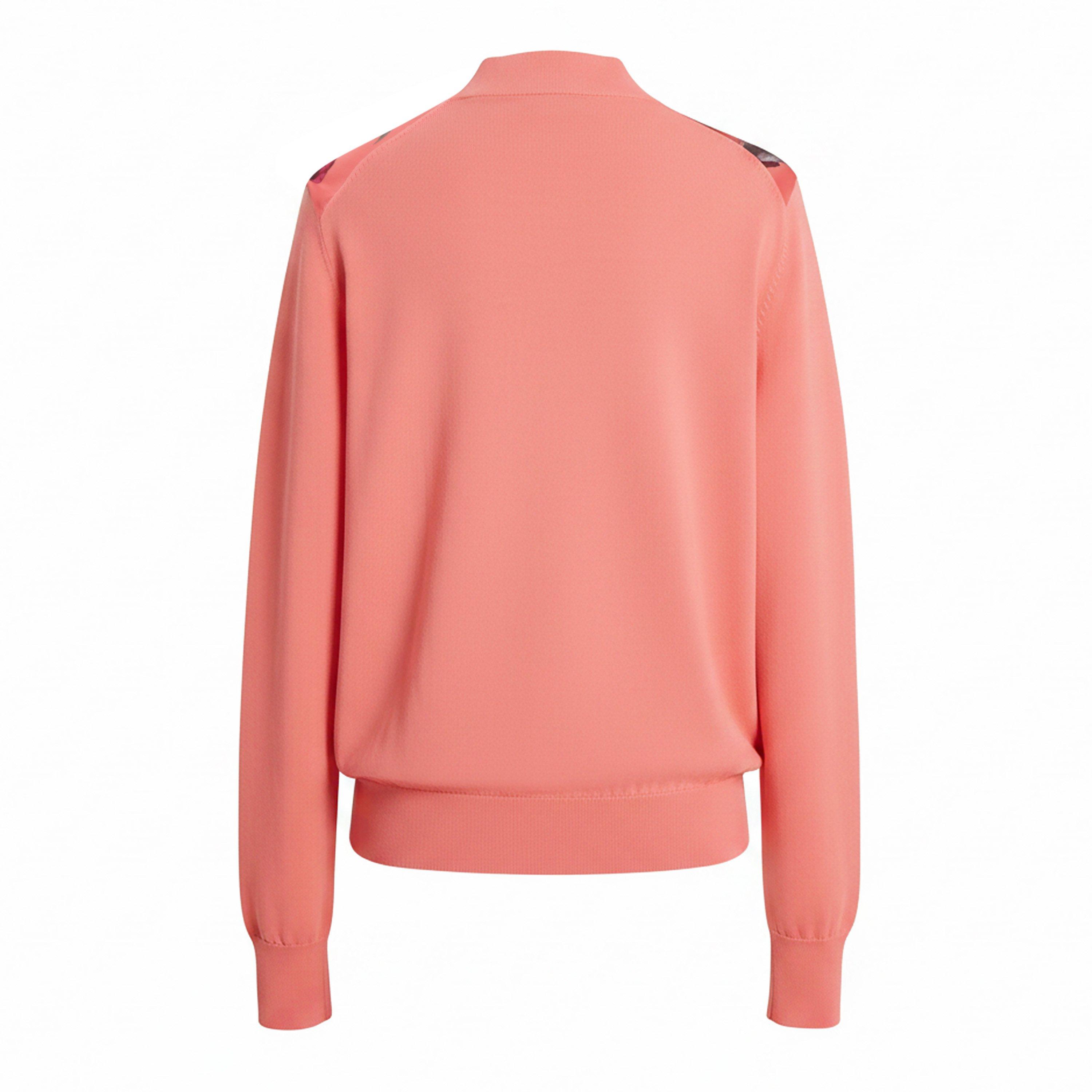 Coral - Ted Baker - Ted Baker Botanical Print Front Long Sleeve Knit Top - 2