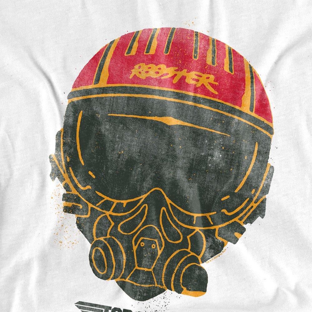 White - Top Gun - Top Gun Rooster Helmet T Shirt White - 2