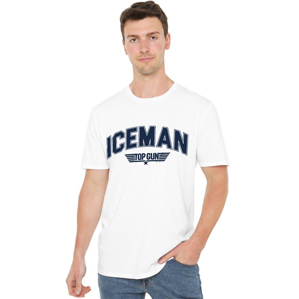 White - Top Gun - Top Gun Iceman Varsity T Shirt White - 1