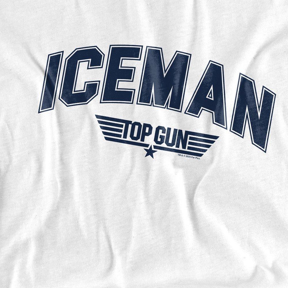 White - Top Gun - Top Gun Iceman Varsity T Shirt White - 2
