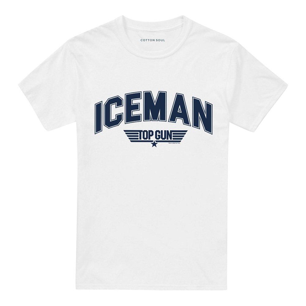 White - Top Gun - Top Gun Iceman Varsity T Shirt White - 4