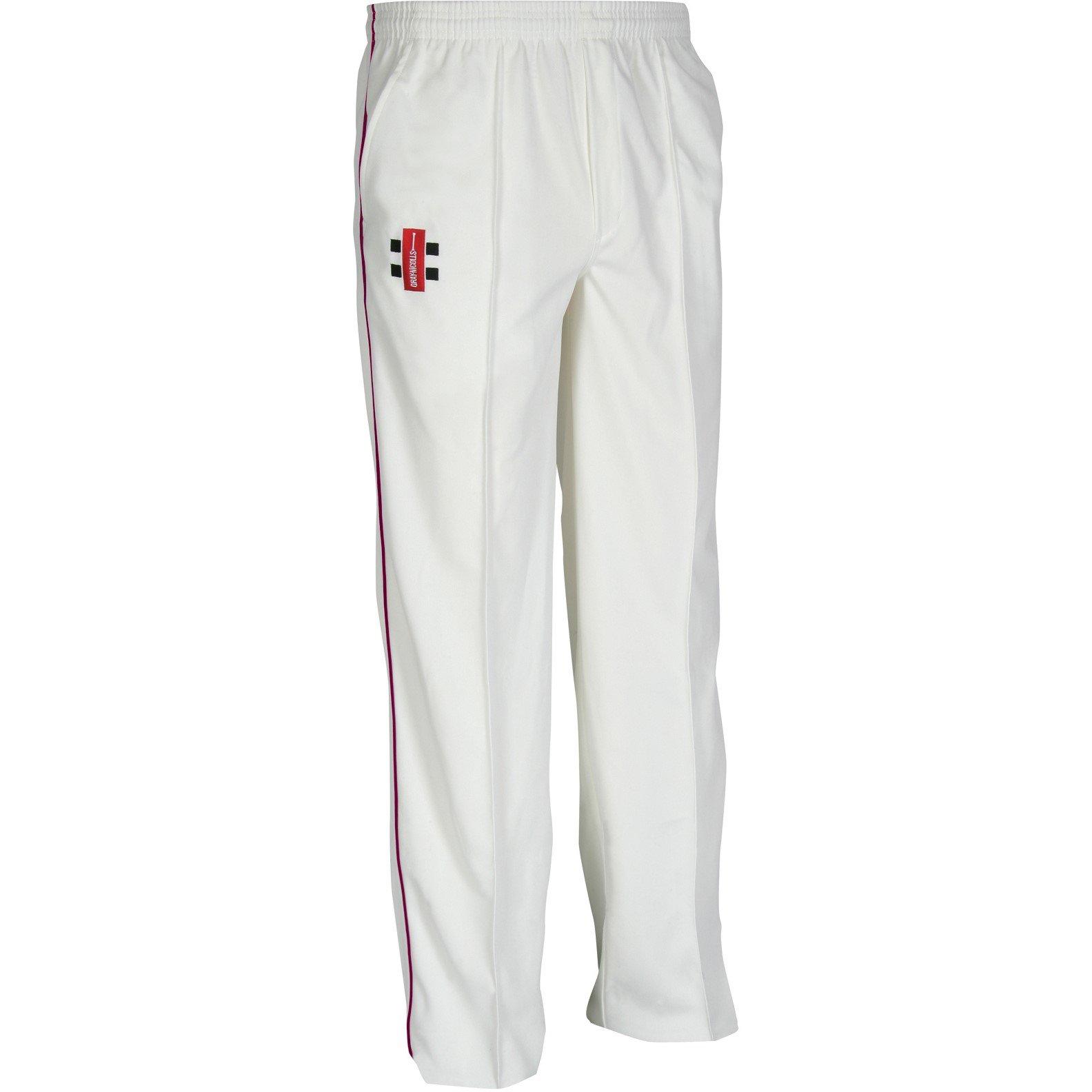 Gray Nicolls  Kids ' Matrix Cricket Trouser - Maroon - 5-6 (XS)