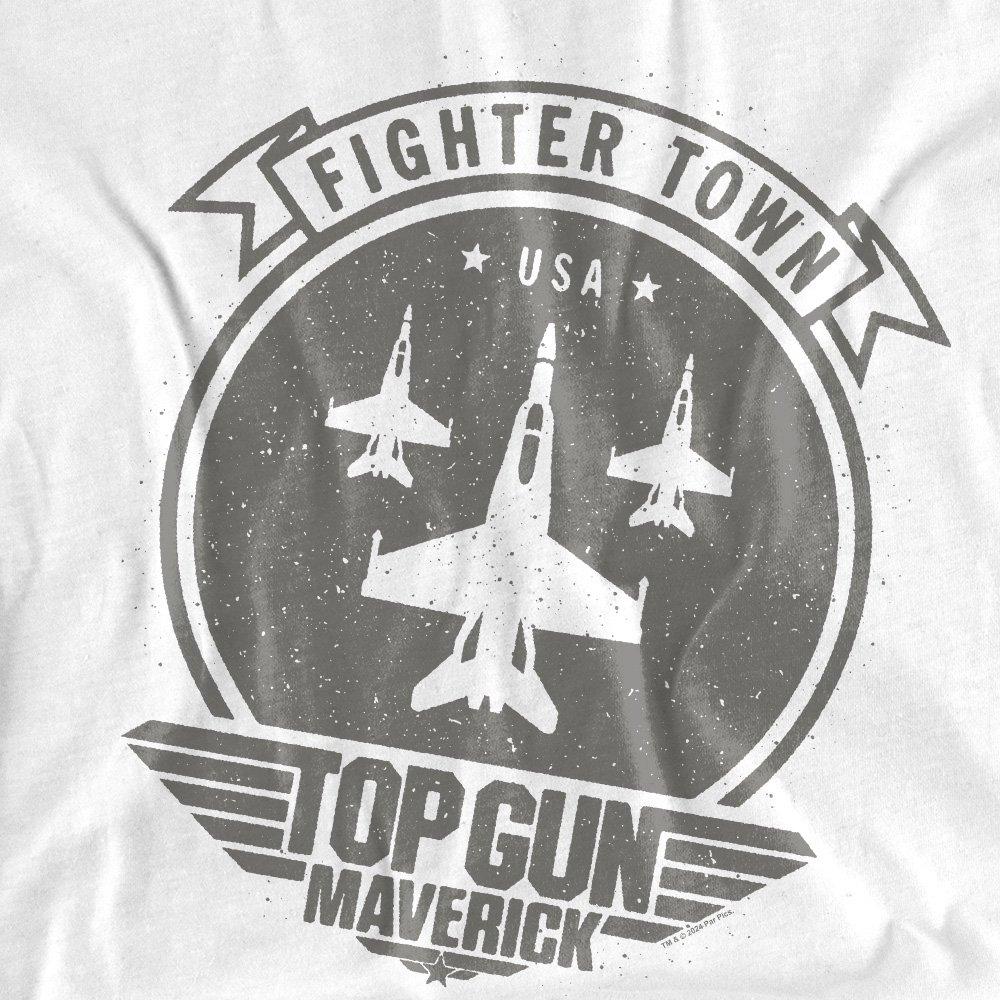 White - Top Gun - Top Gun Maverick Fighter Town Long Sleeve T-Shirt - 2
