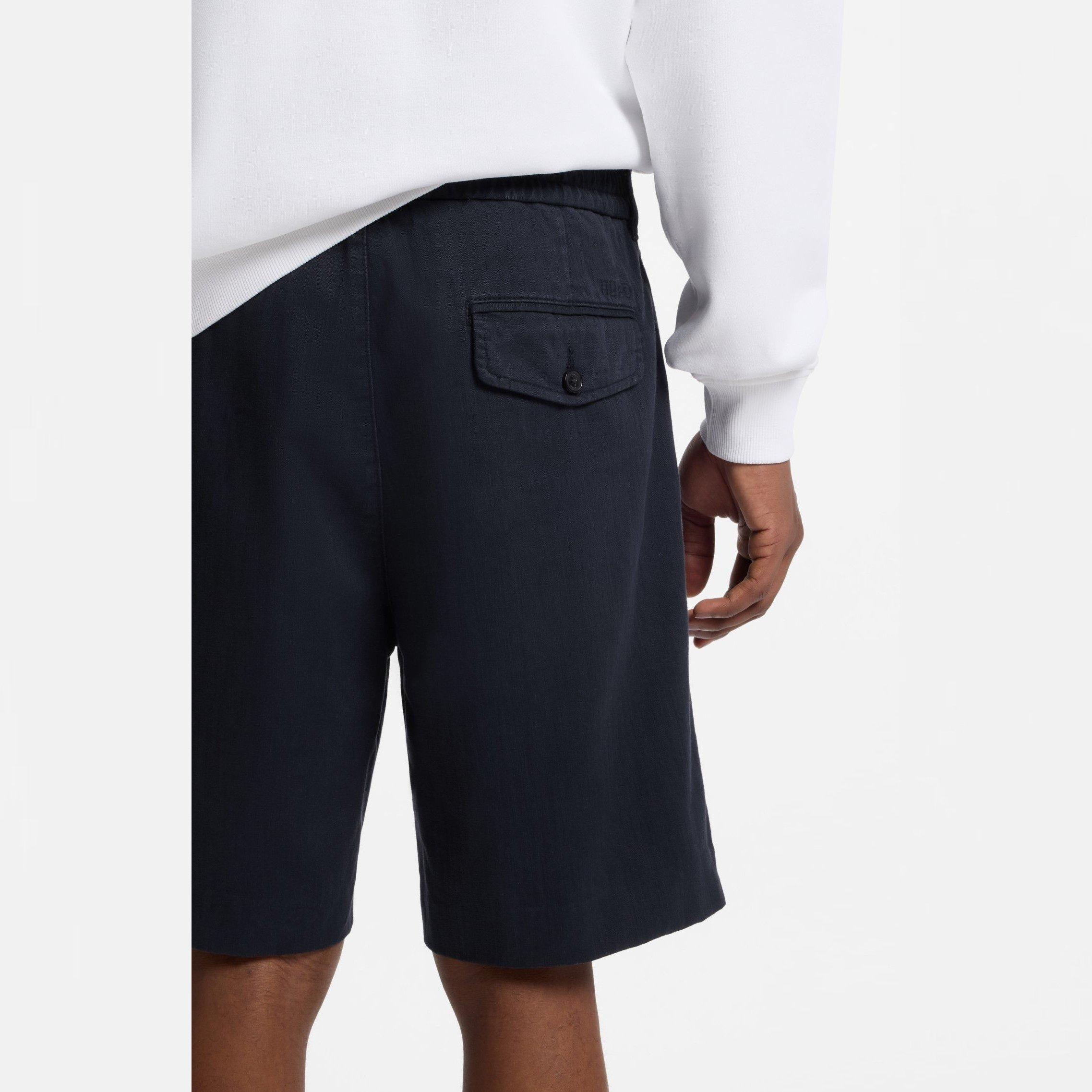 Dark Blue 405 - Hugo - Men's Chino Shorts - 4