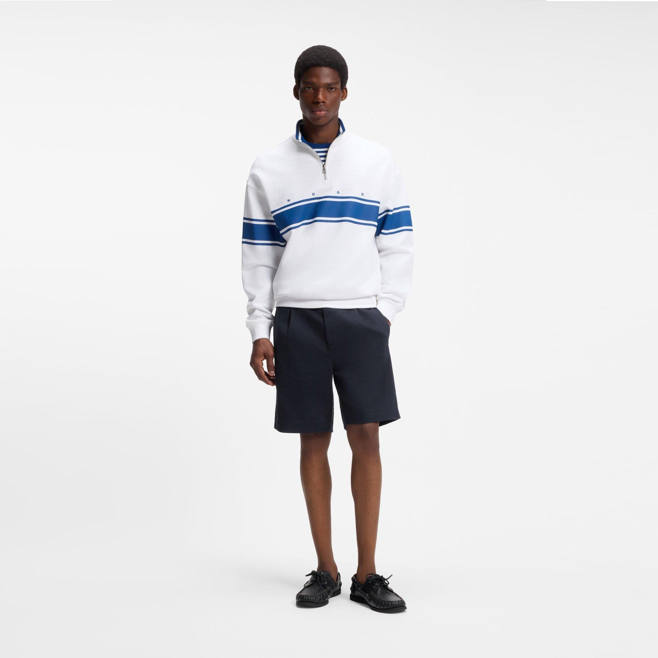 Dark Blue 405 - Hugo - Men's Chino Shorts - 5