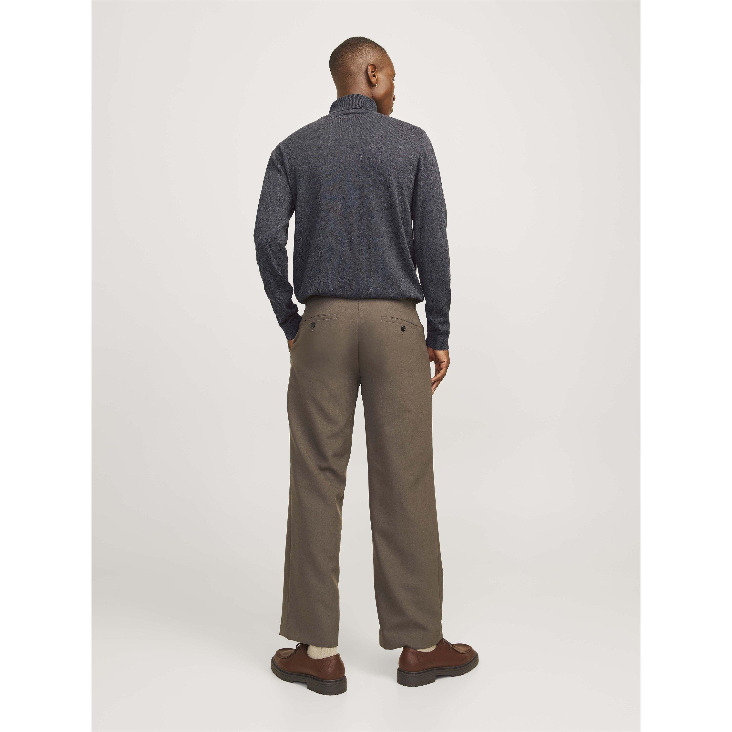 Dk Grey Melange - Jack and Jones - Men's Roll Neck Knitted Jumper - 7