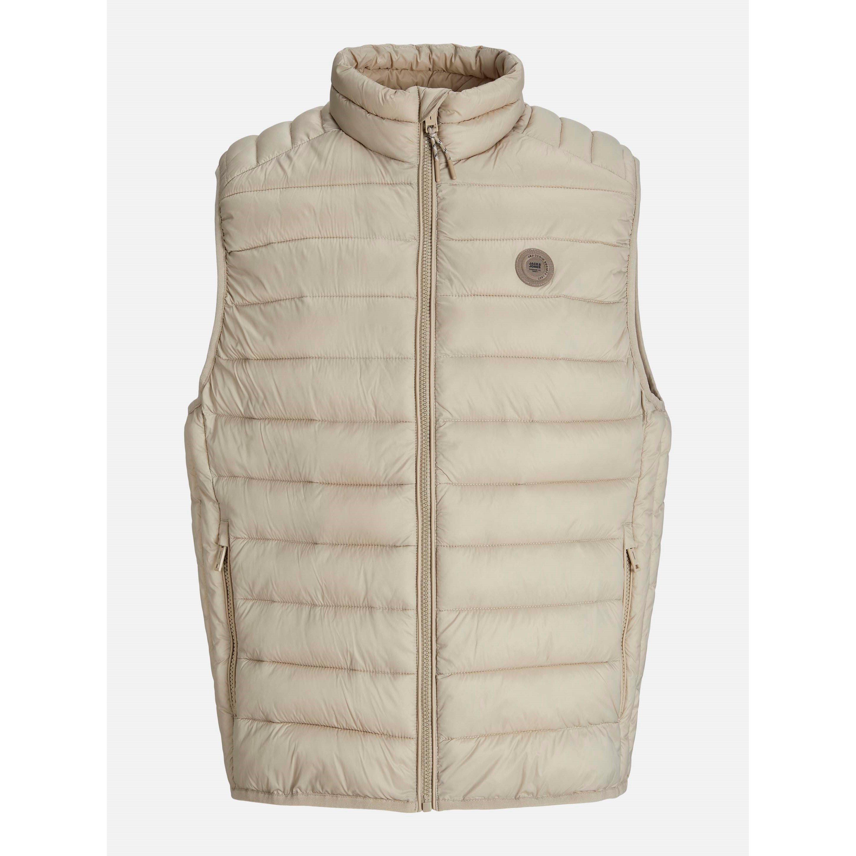 Jack And Jones Men's Bradley Puffer Gilet - Crockery - XL