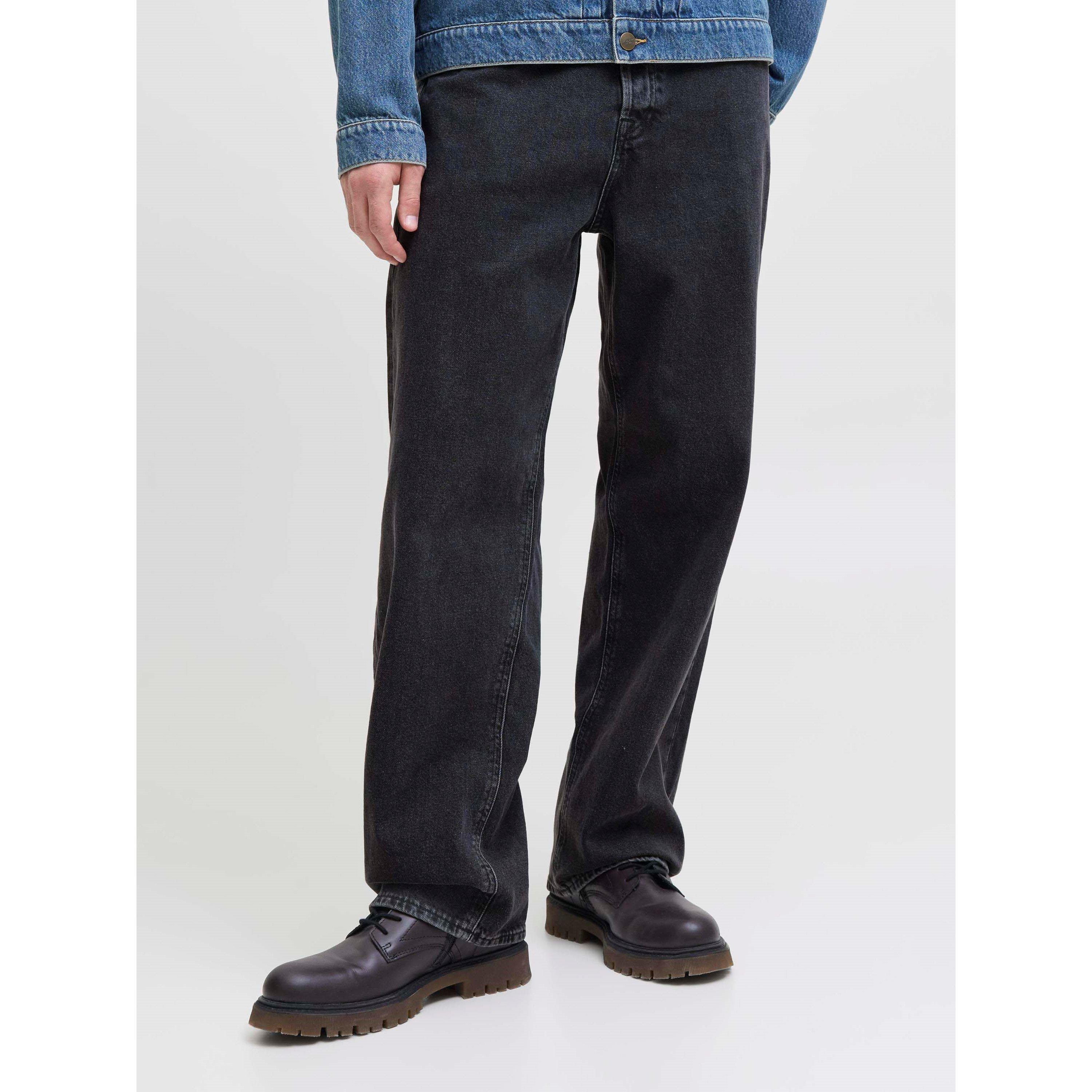 Black Denim - Jack and Jones - Alex 737 Wide Leg Jeans Mens - 2