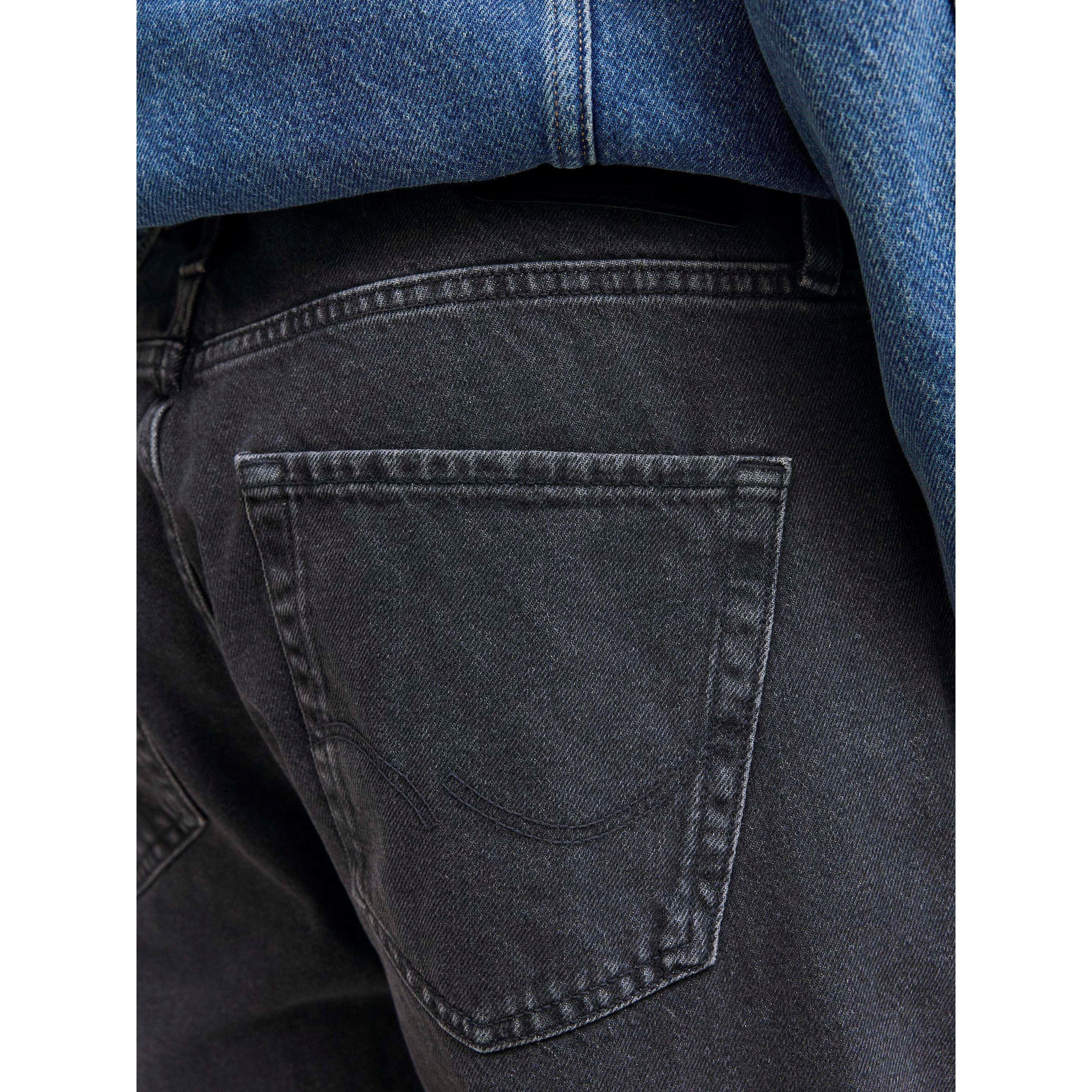 Black Denim - Jack and Jones - Alex 737 Wide Leg Jeans Mens - 4