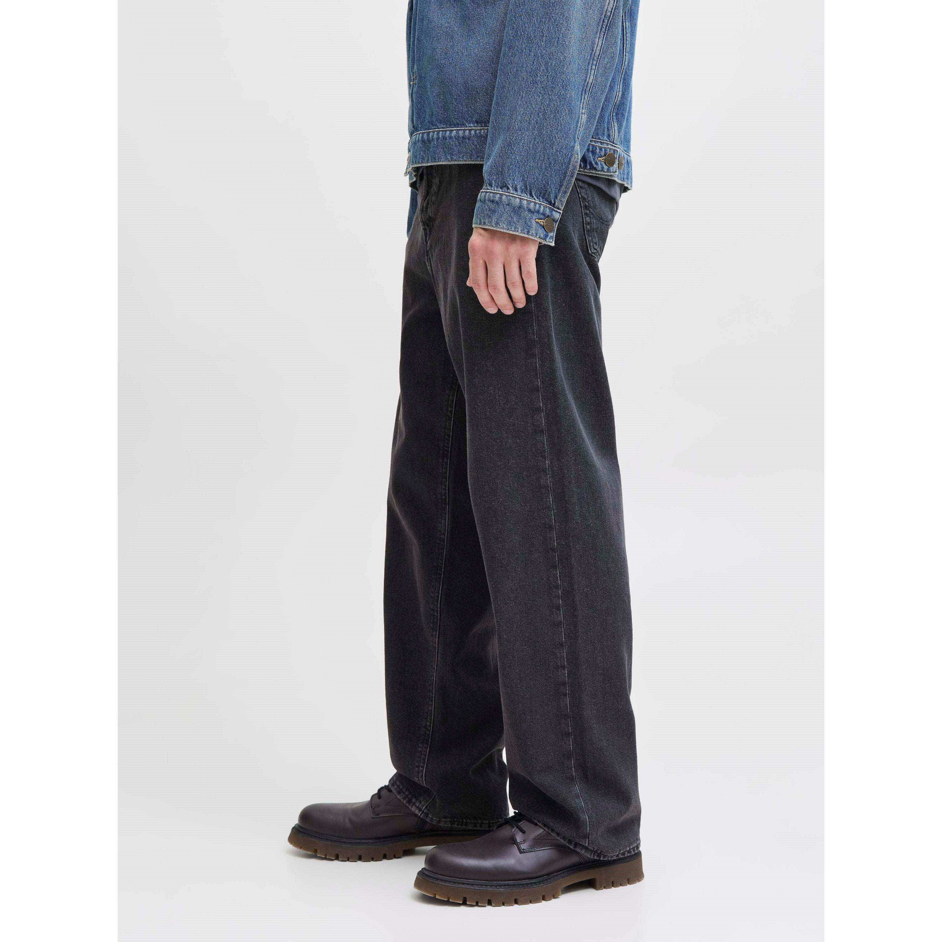 Black Denim - Jack and Jones - Alex 737 Wide Leg Jeans Mens - 5