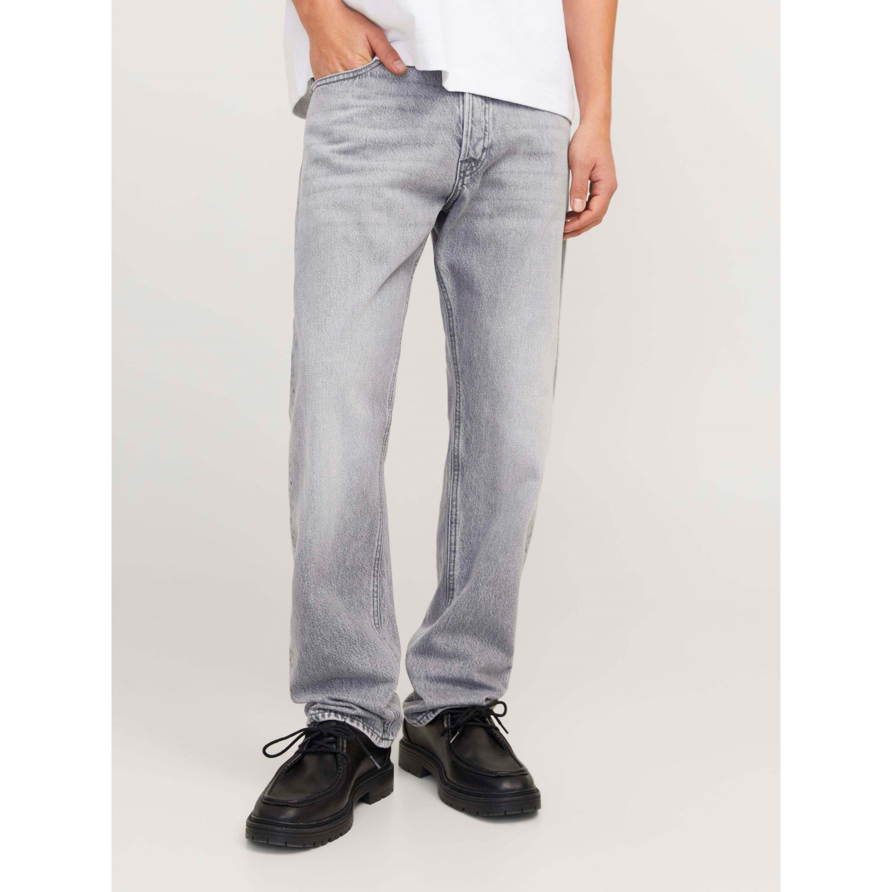 Grey Denim - Jack and Jones - Chris 917 Wide Leg Jeans Mens - 3