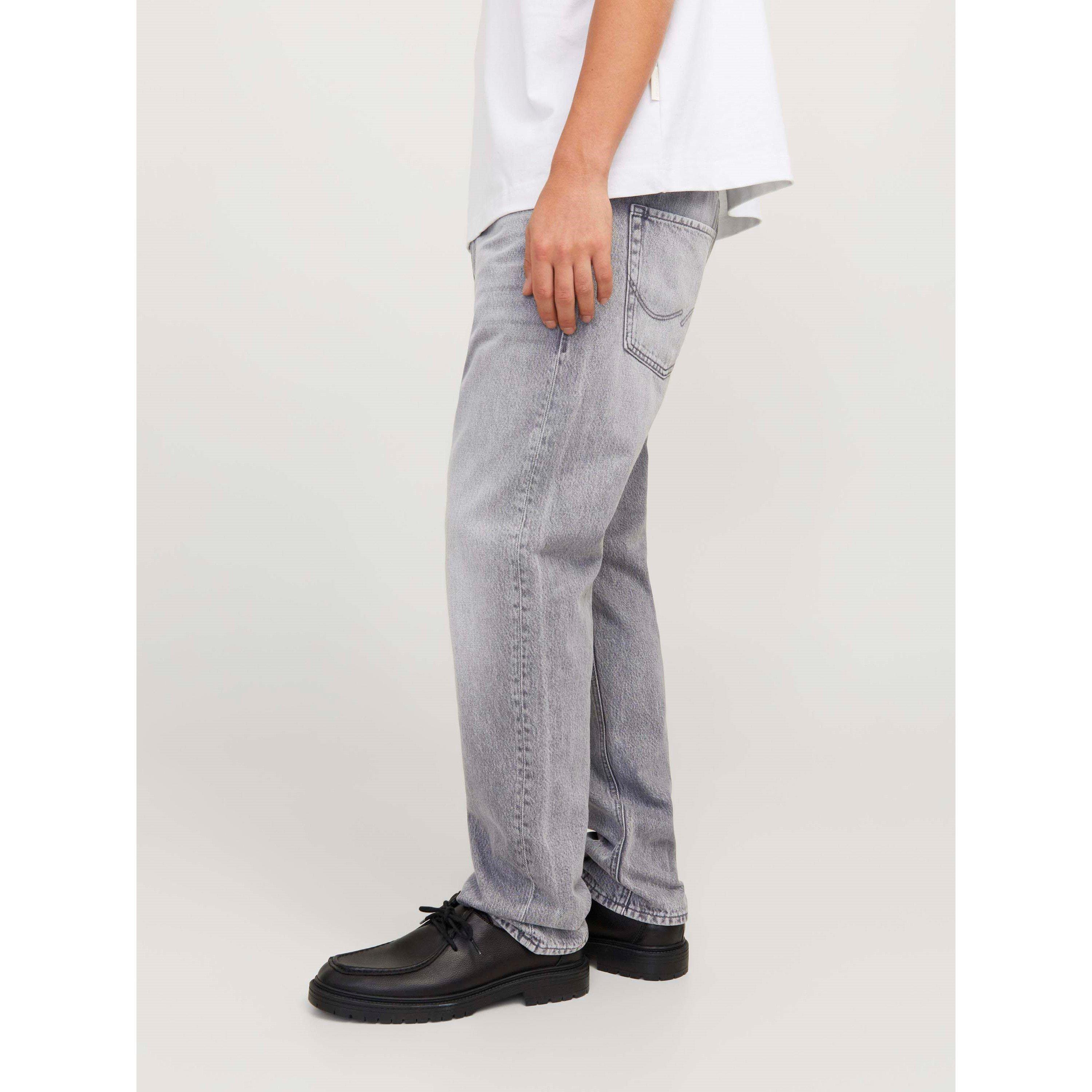 Grey Denim - Jack and Jones - Chris 917 Wide Leg Jeans Mens - 6