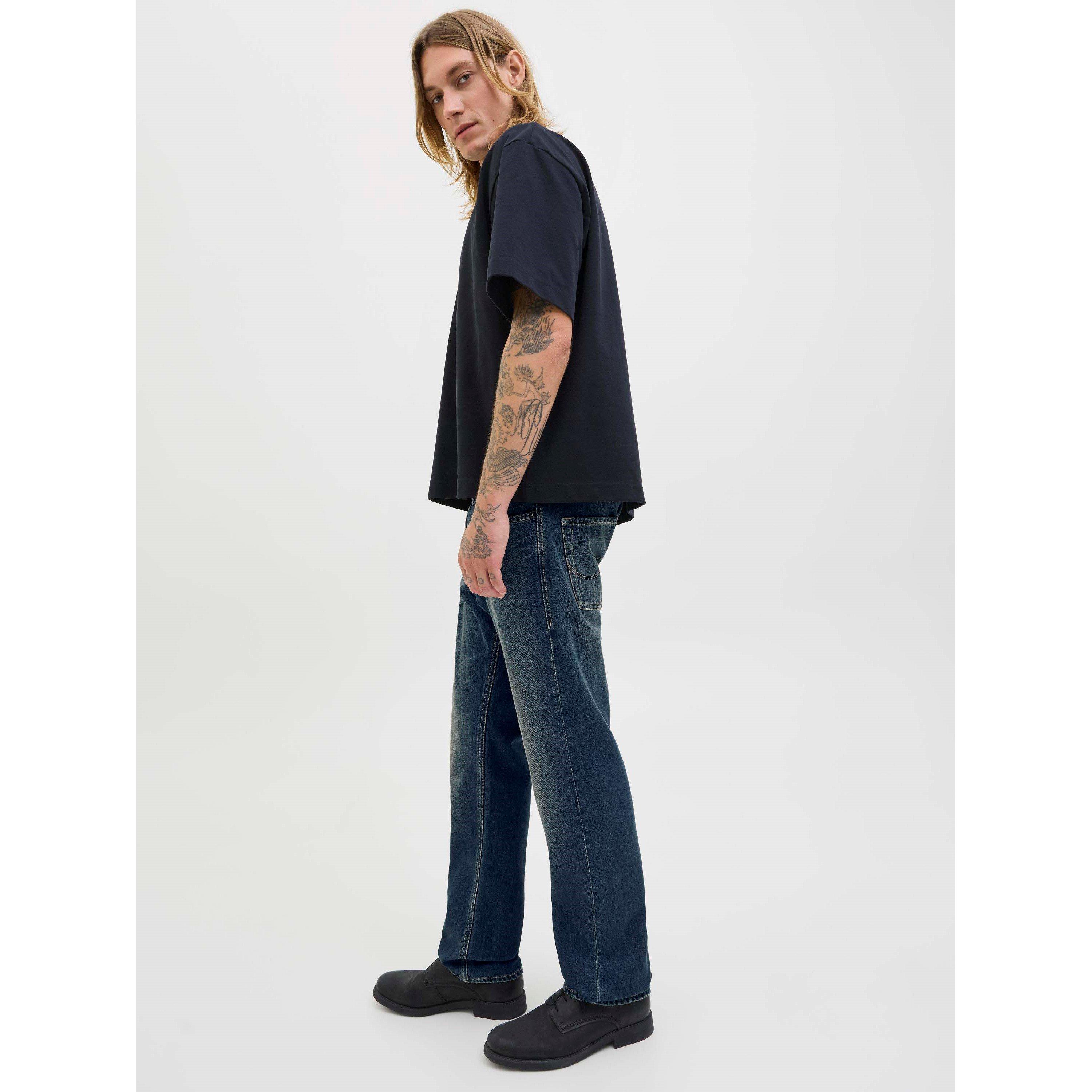 Blue Denim - Jack and Jones - Chris Straight Jeans Mens - 7