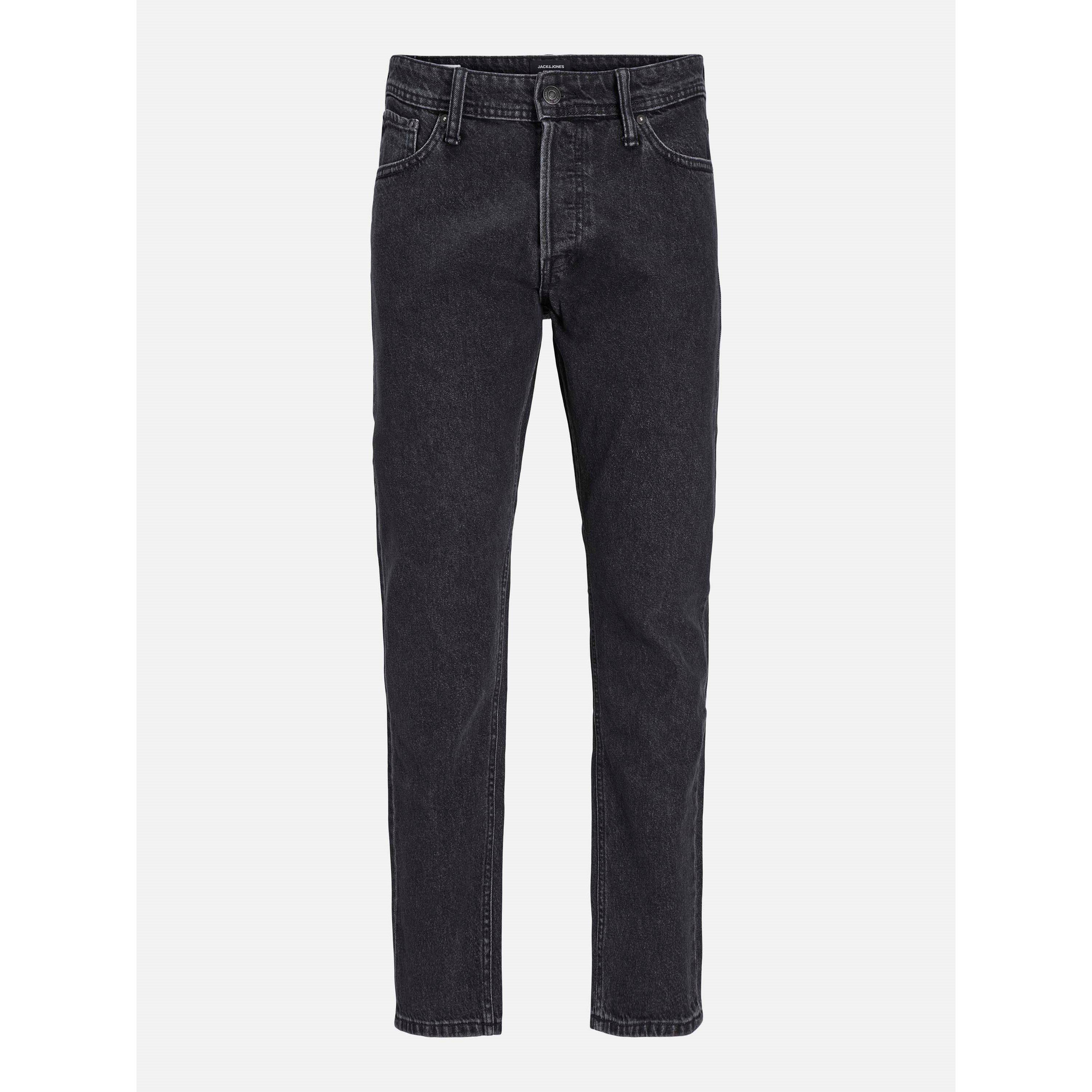 Jack And Jones Men's Eddie Wide Leg Jeans - Black Denim - 34W R
