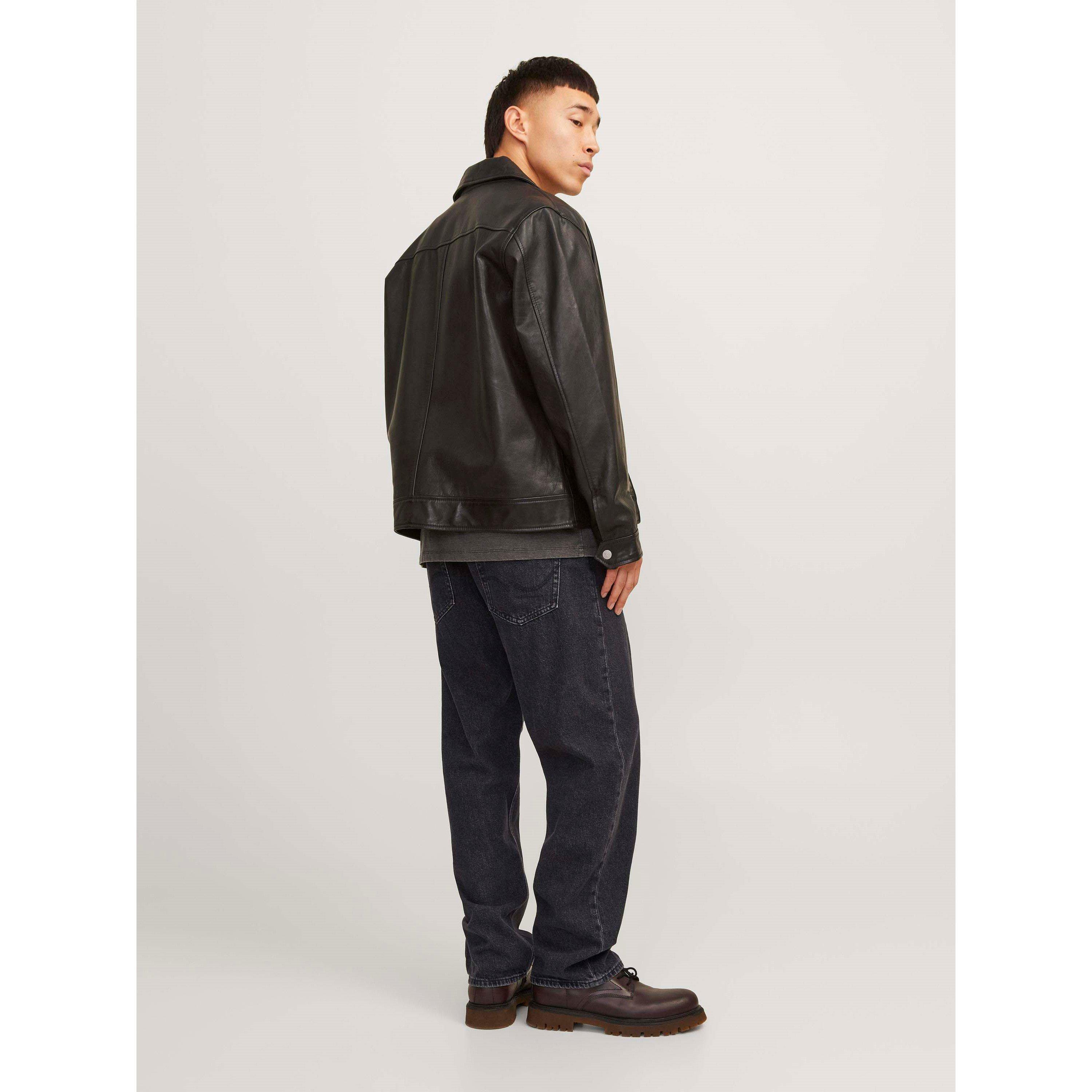 Black Denim - Jack and Jones - Eddie 737 Wide Leg Jeans Mens - 4