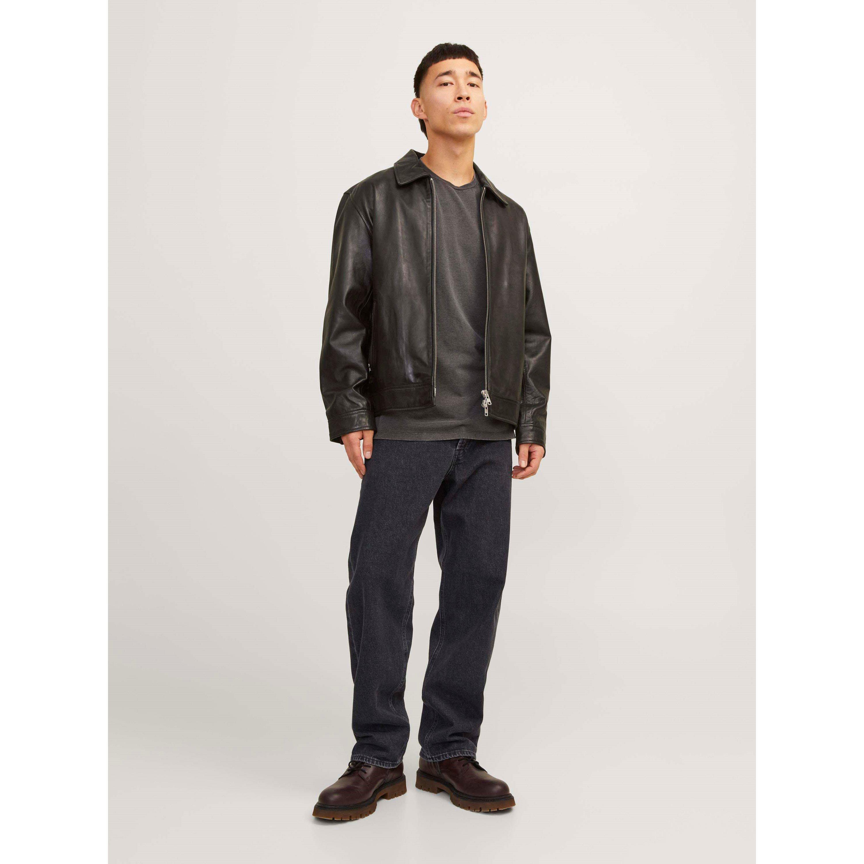 Black Denim - Jack and Jones - Eddie 737 Wide Leg Jeans Mens - 8