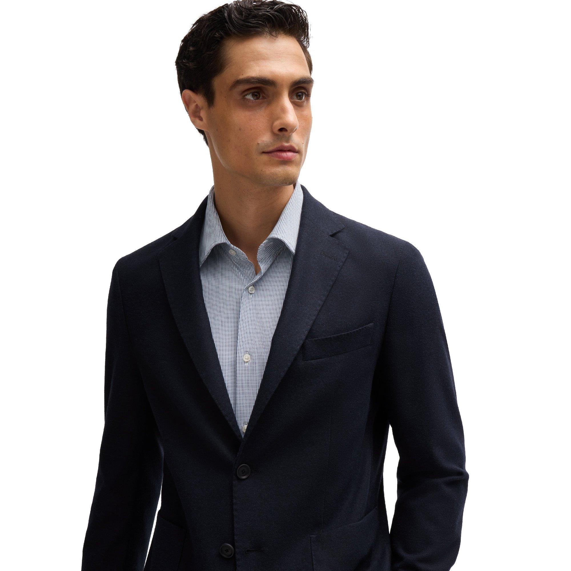 Blue - Boss - Men's P Hanry Formal Jacket - 3
