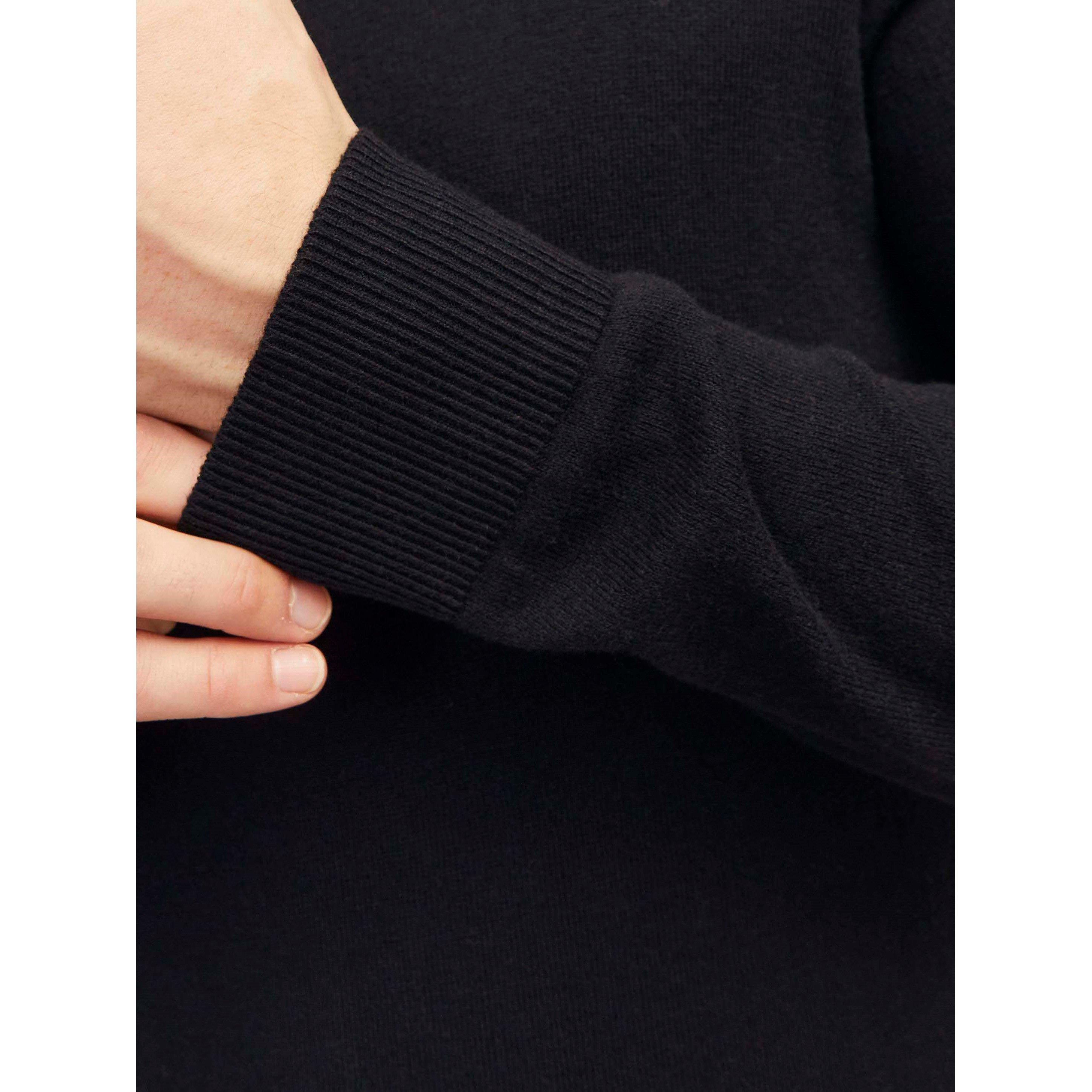 Black - Jack and Jones - Emil Half Zip Knitted Top Mens - 5