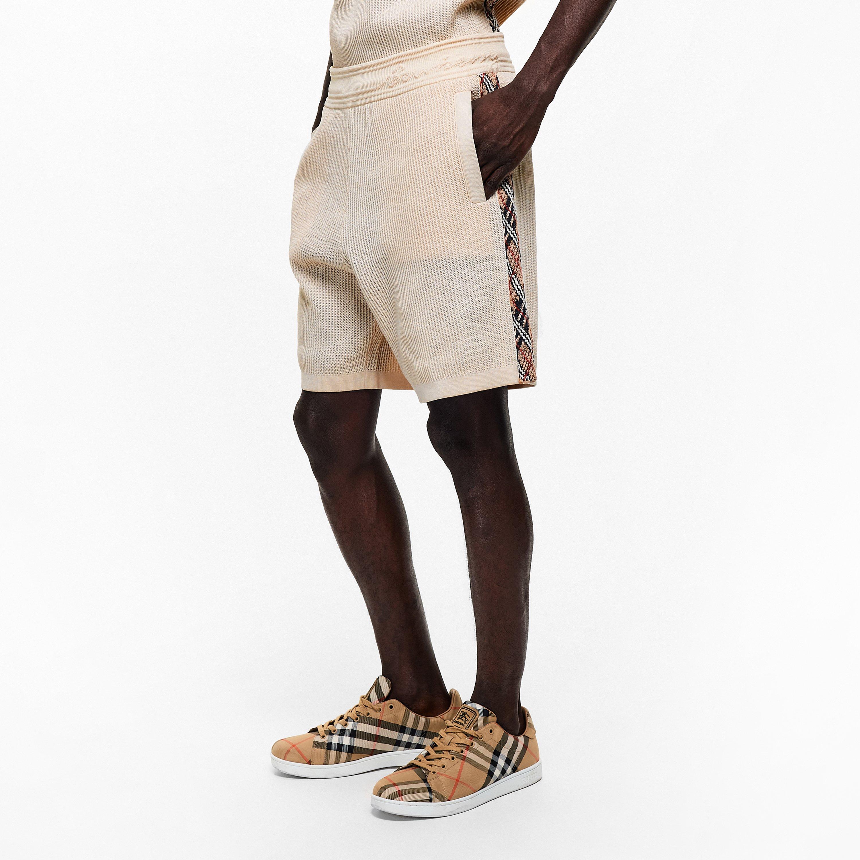 Beige - Burberry - Men's Knitted Shorts - 3