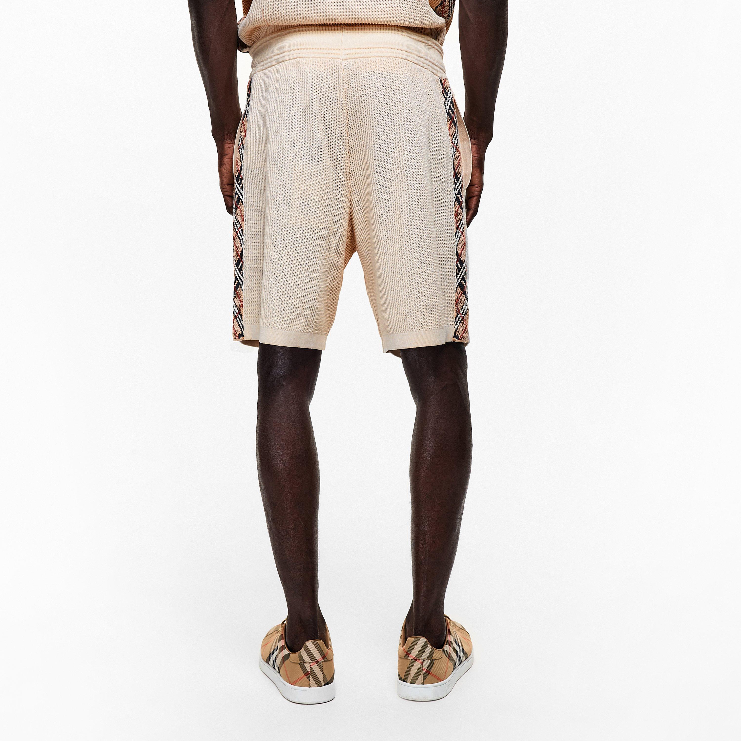 Beige - Burberry - Men's Knitted Shorts - 4