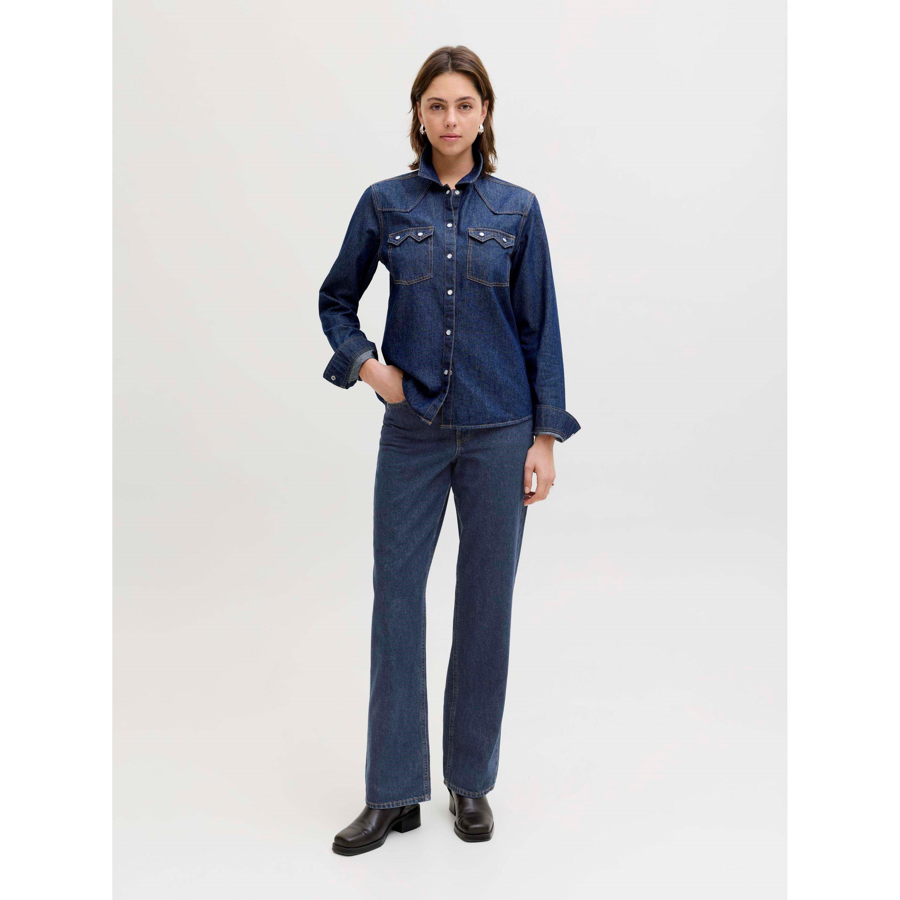 Dark Blue Denim - JJXX - Seville Loose Jeans Ladies - 9