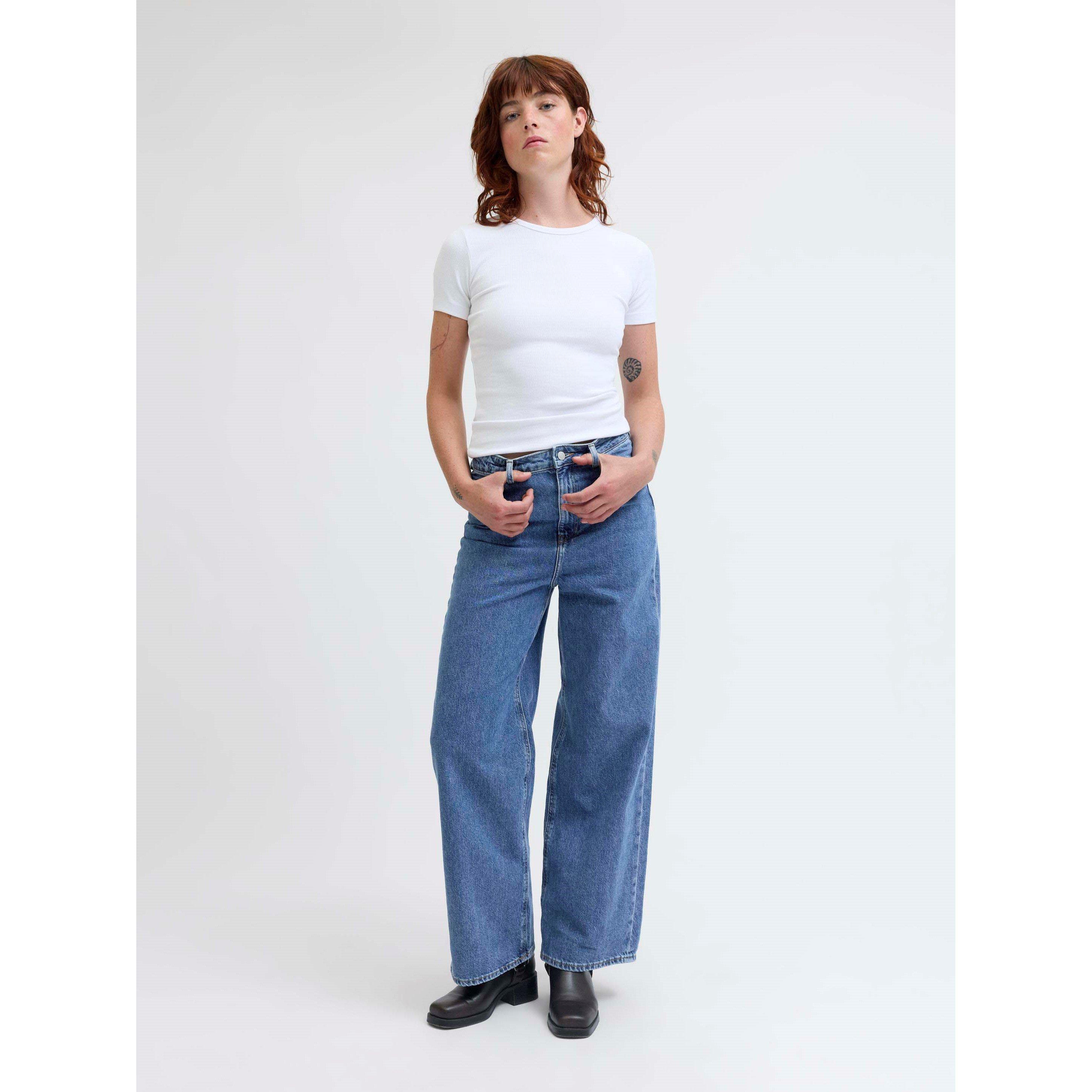 Mid Blue Denim - JJXX - Tokyo Wide Jeans Ladies - 8