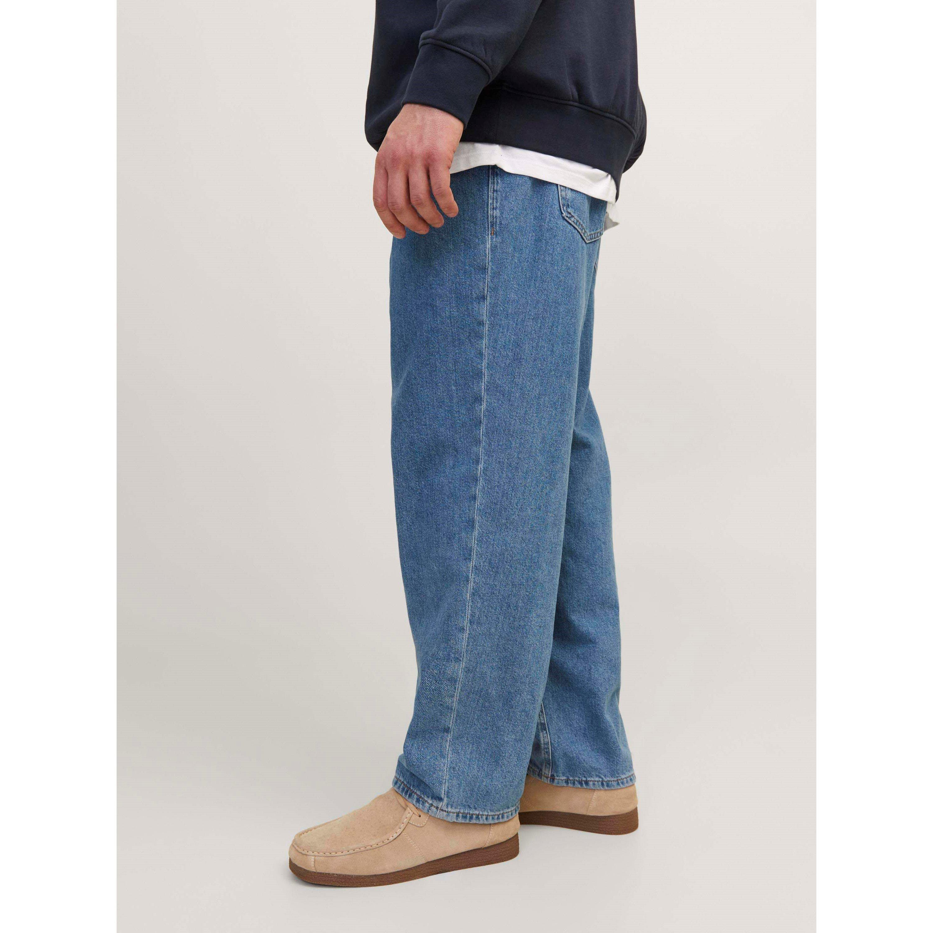 Blue Denim - Jack and Jones - Chris 412 Wide Leg Jeans Mens Plus Size - 6