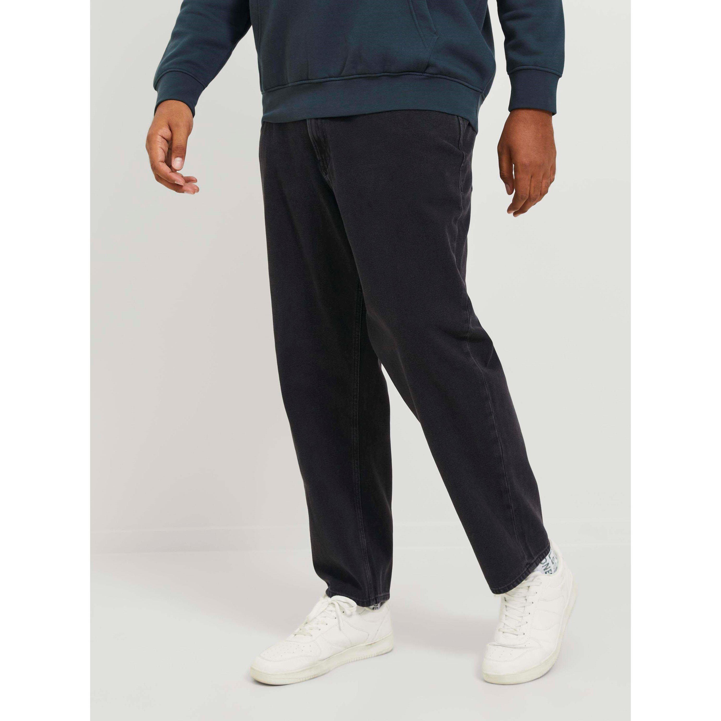 Black Denim - Jack and Jones - Chris 912 Wide Leg Jeans Mens Plus Size - 3