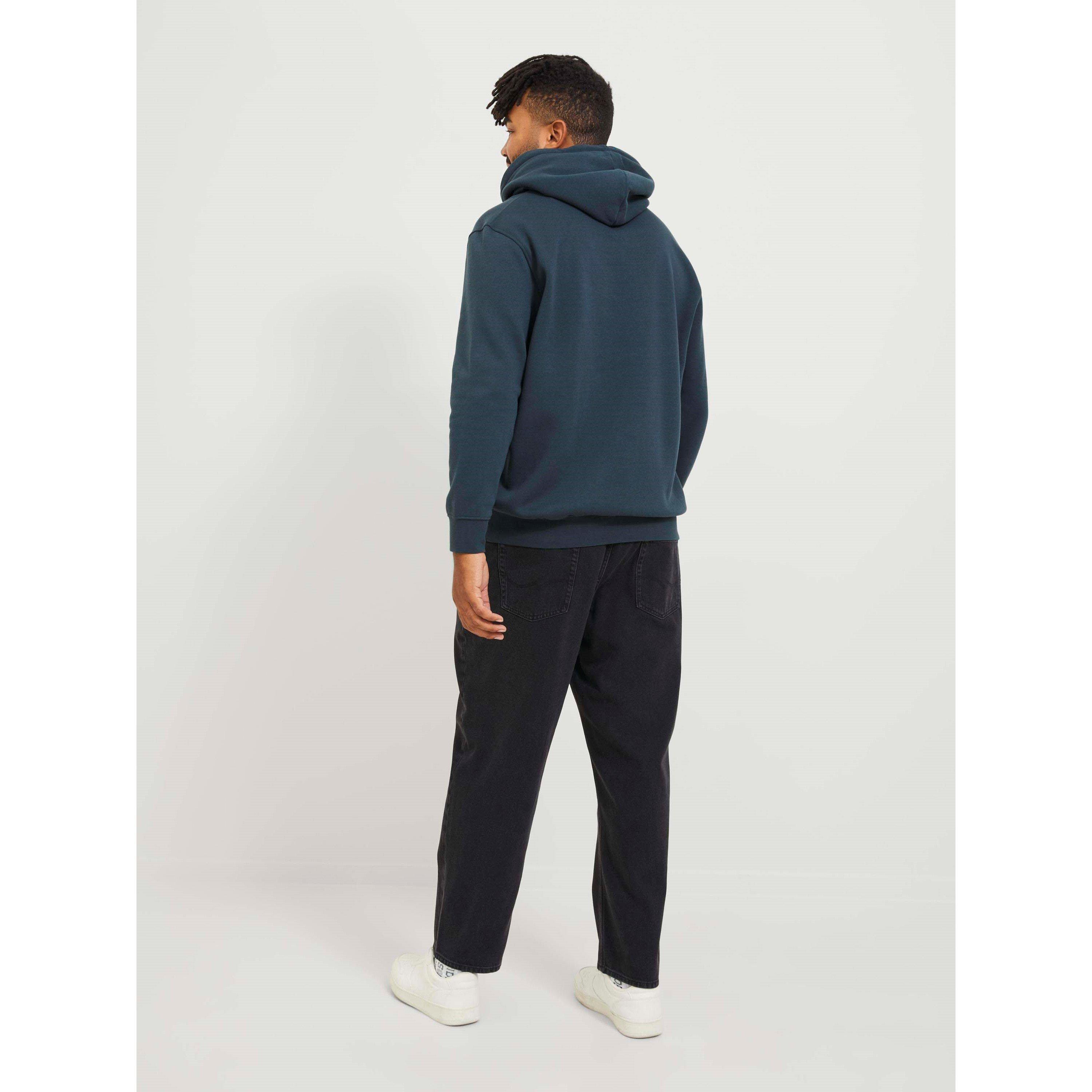 Black Denim - Jack and Jones - Chris 912 Wide Leg Jeans Mens Plus Size - 4